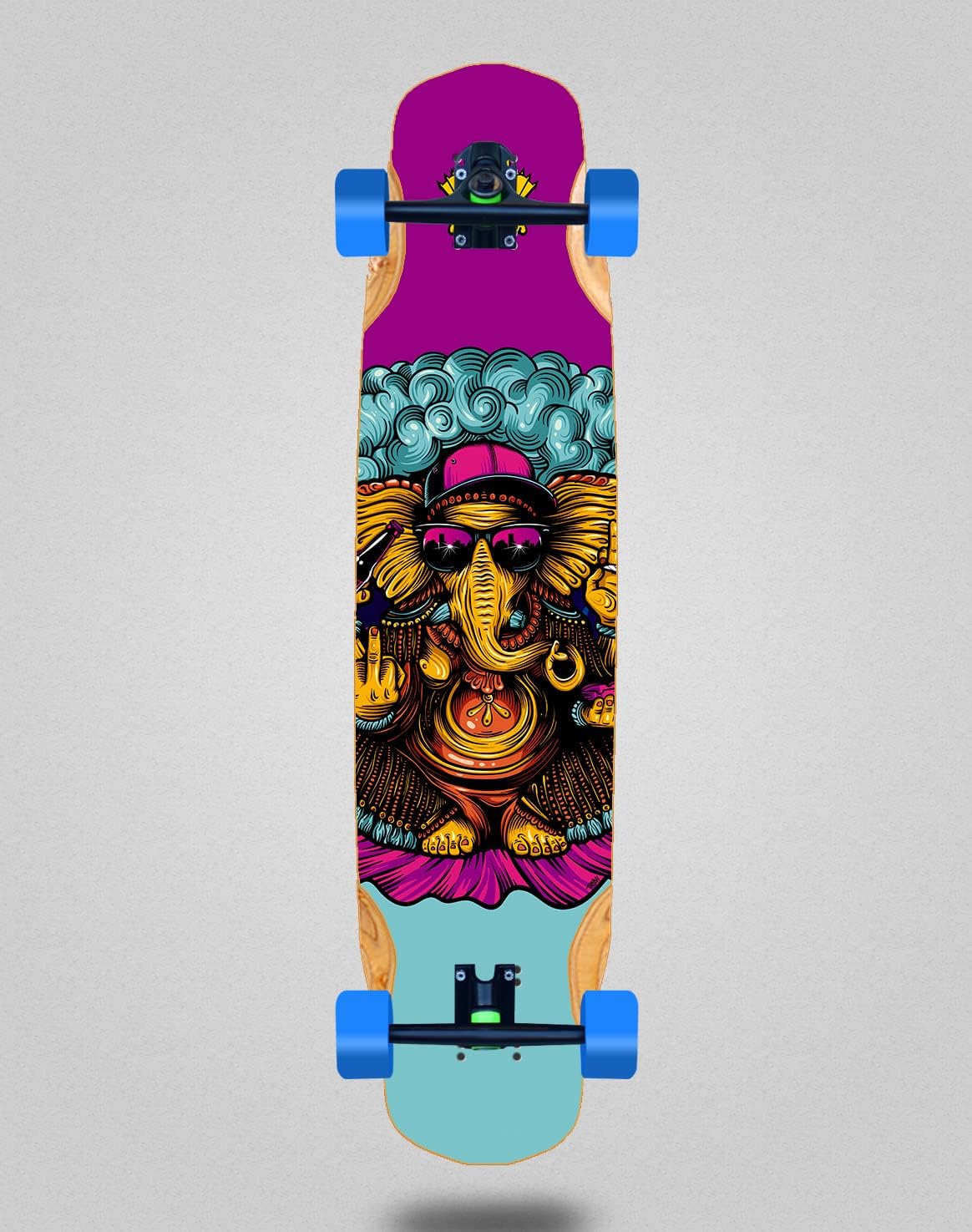 South Force Skate Skateboard Longboard Complete Mix Bamboo 38 x 8,45 Rev Volution