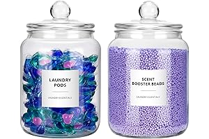 Laundry Room Essentials: Glass Jars for Organization