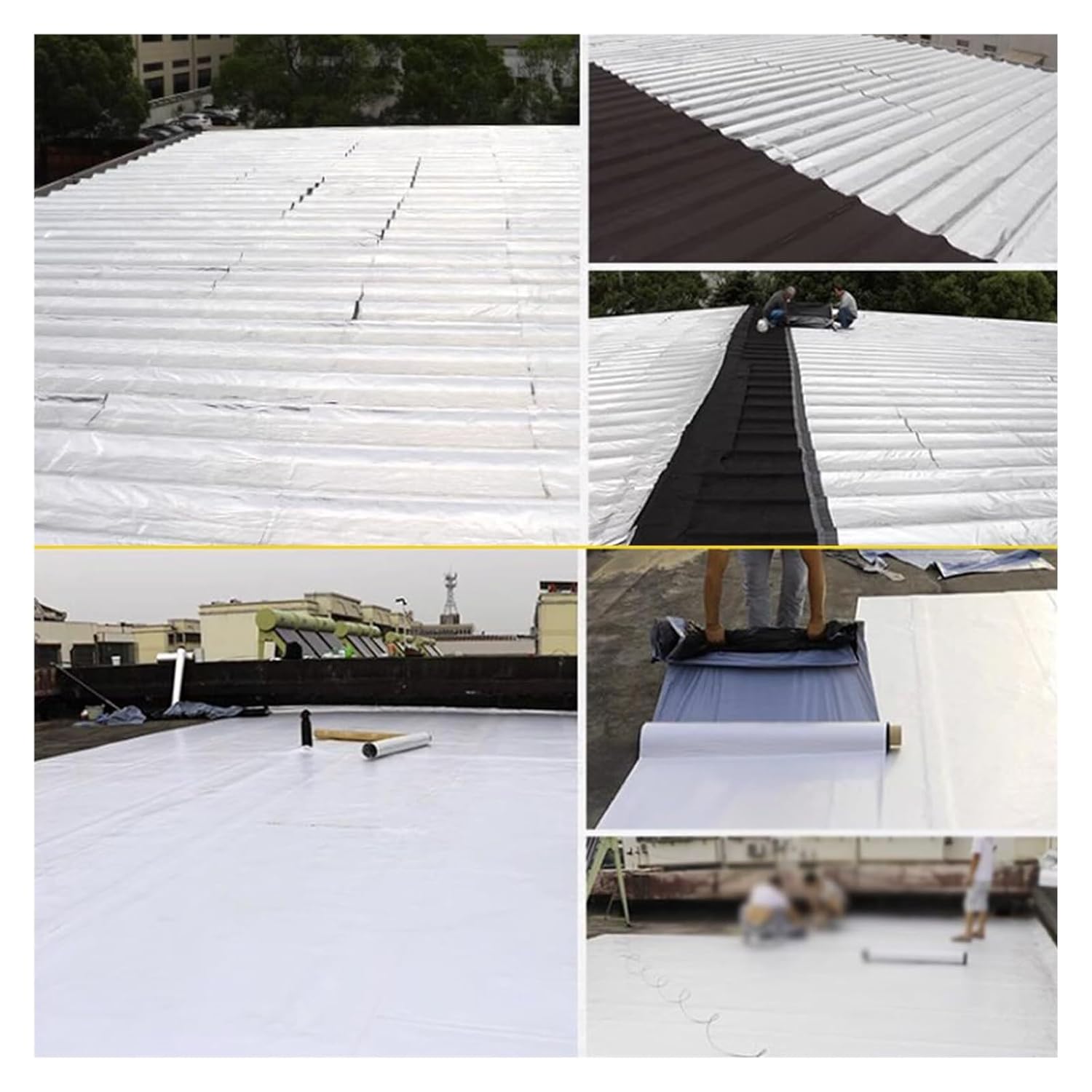 Waterproof Roof Repair Tape 1x5M Aluminum Bitumen Tape - Self Adhesive Asphalt Seal for Roof Leaks Cracks RV Pipe Insulation