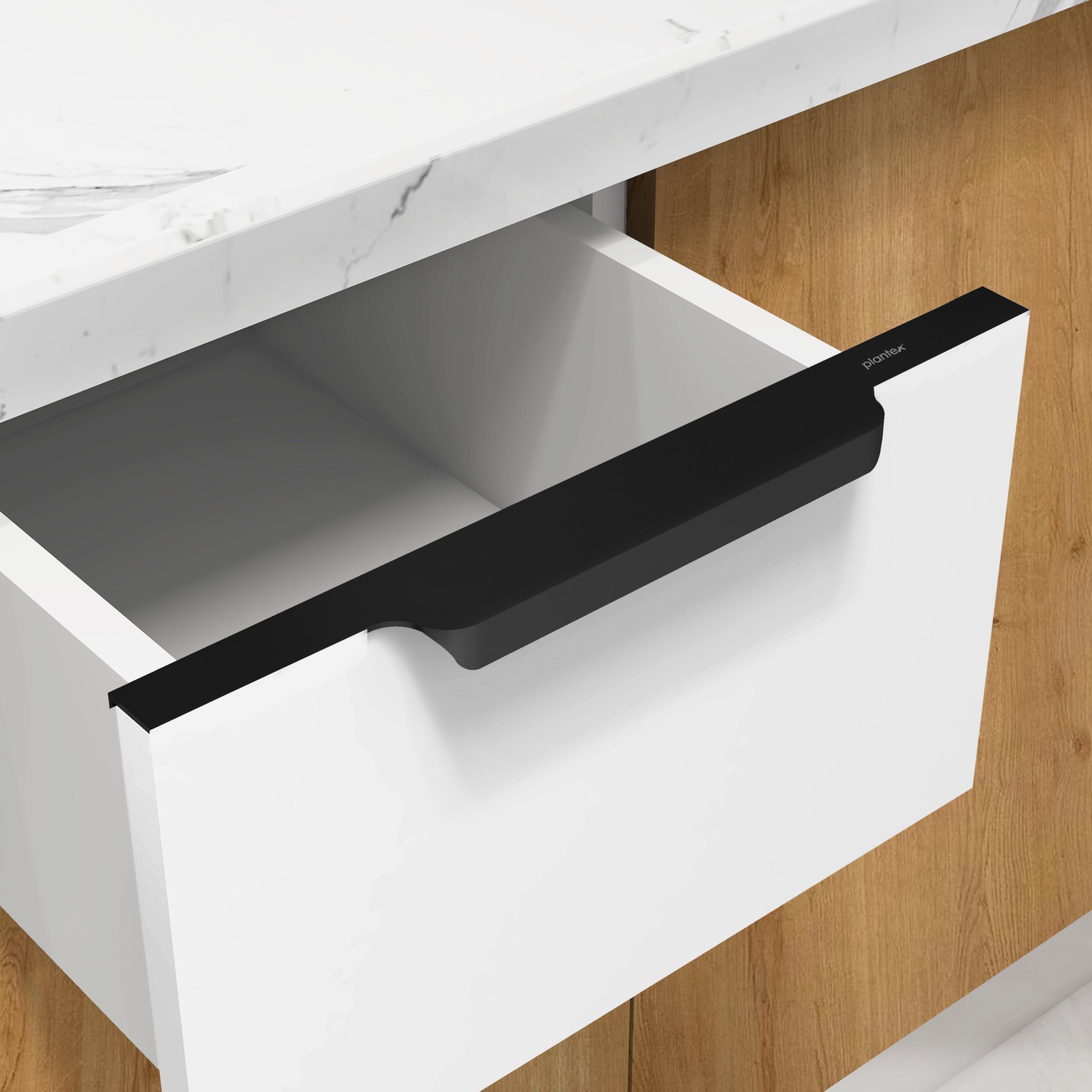 Plantex Profile Handle for Kitchen Cabinet/8 Inch Aluminium Drawer Profile Handle/Wardrobe Pull Handle for Home/Office/Hotel - Pack of 5 (Black) — Amazon image 26