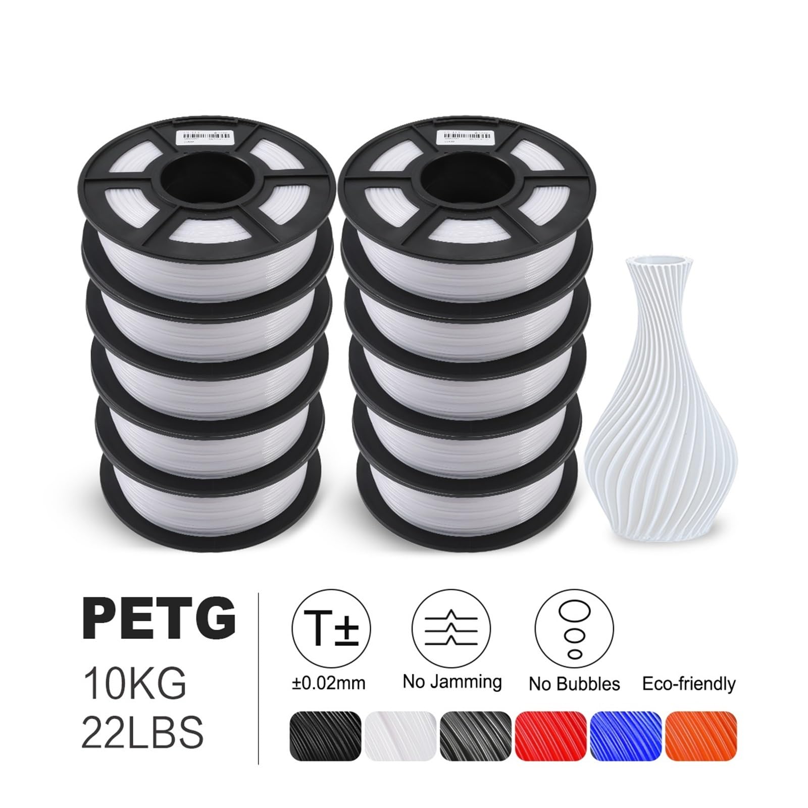 Filamentspule, PETG-3D-Druckerfilament