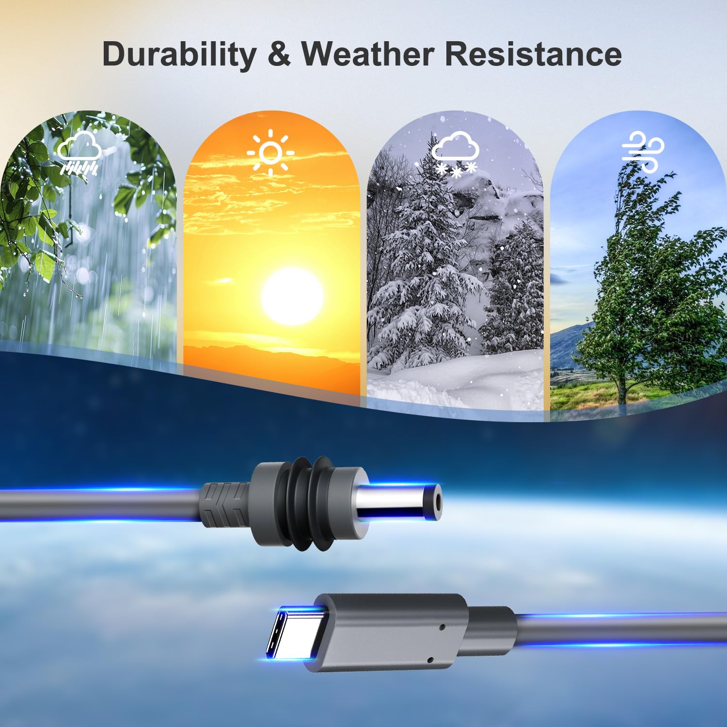 Starlink Mini USB C to DC Power Cable 16 FT | USB Type C Essential Starlink Mini Accessories | USB-C to DC Waterproof Cord 5M Compatible with 100W+ Power Bank and PD Charger - Image 8