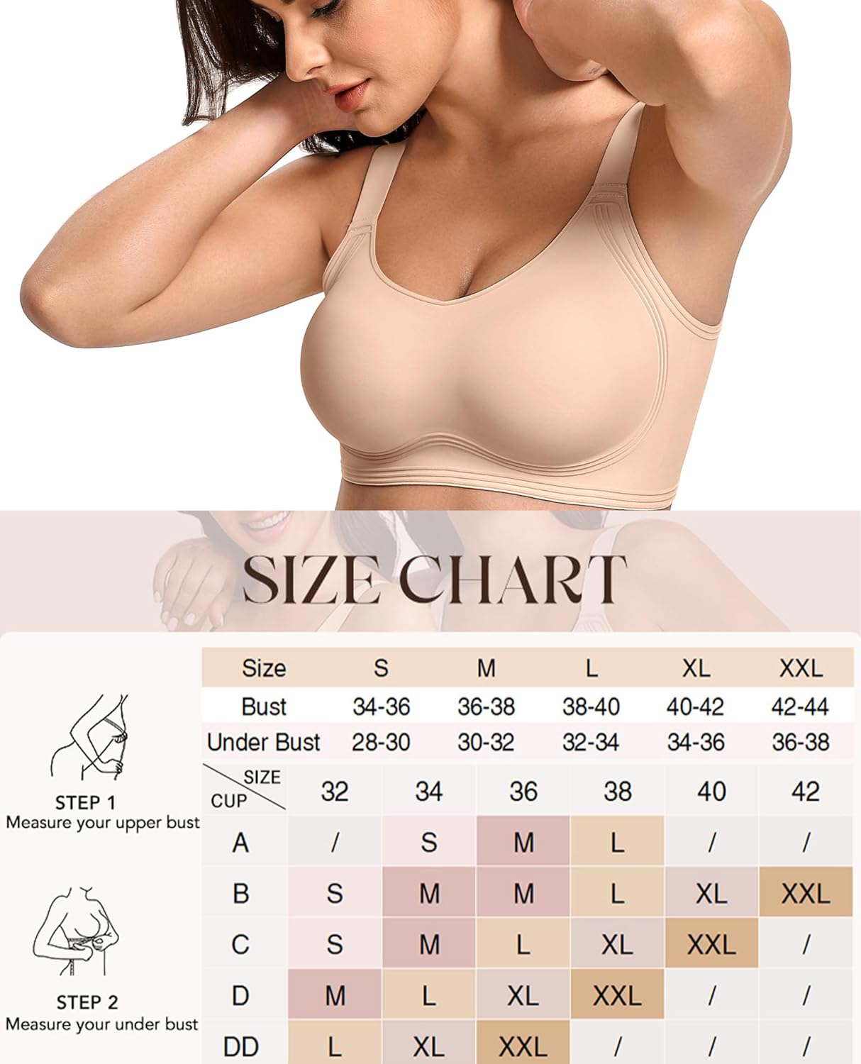 Avidlove Jelly Bras for Women No Underwire Wireless Push Up Bra Comfortable Full Coverage Seamless Womens Bralettes - Image 5