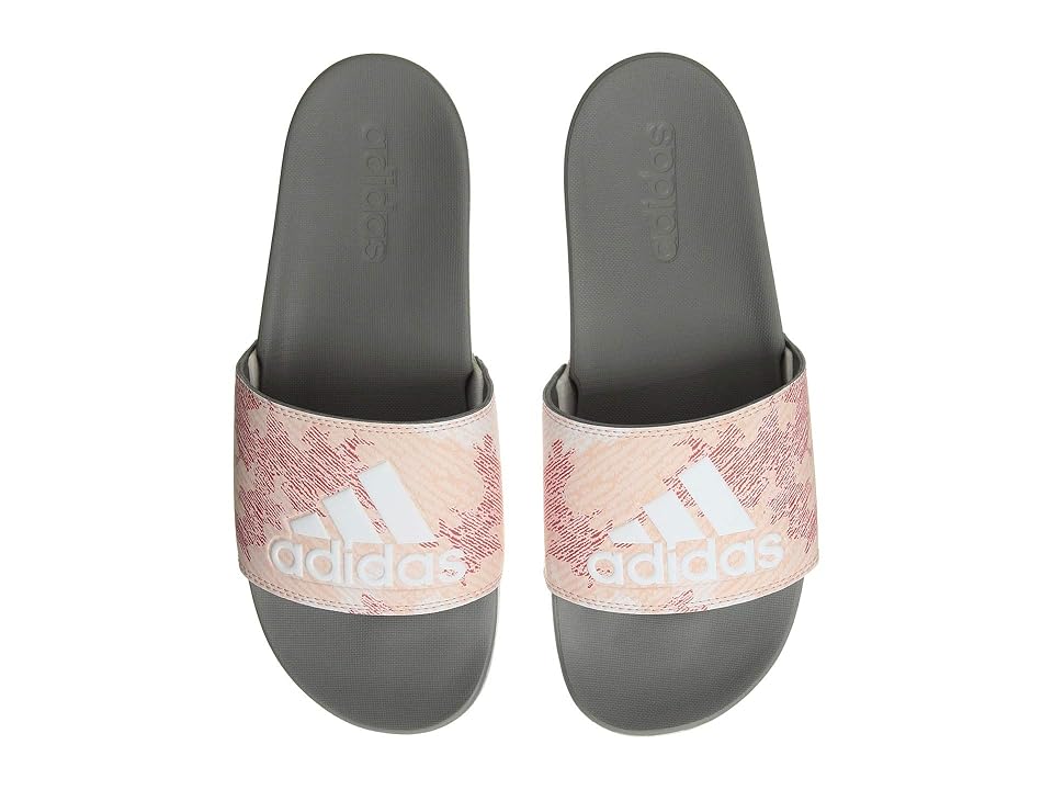 

adidas Adilette Comfort (Dust Pink/Footwear White/Grey Three F17) Women's Shoes, Multi