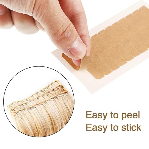 Miniatura 4 de 180 piezas de cinta de doble cara de alta calidad para extensiones de cabello, pestañas de cinta de extensión de cabello, cinta de repuesto para