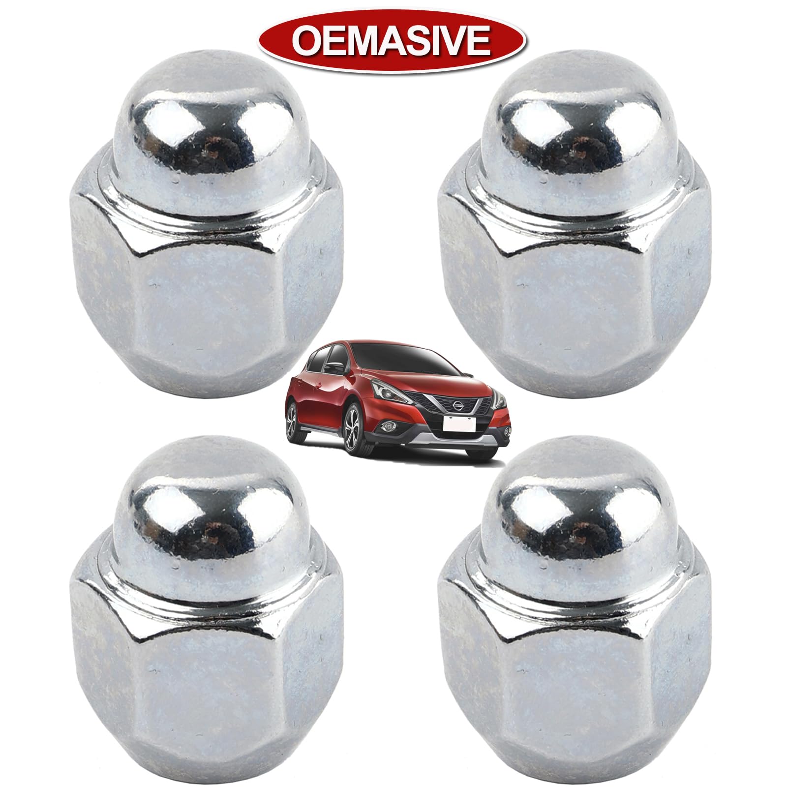 IGXX 4x Radmuttern M12x1.25 – Verchromte Sechskantmuttern Für Nissan, Infiniti & Mehr | Universal