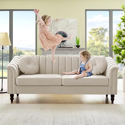 Conjuntos de sofás Chesterfield para sala de Estar, sofá de microfibra y sofá biplaza con silla con conjuntos de sofás de chenilla para espacios