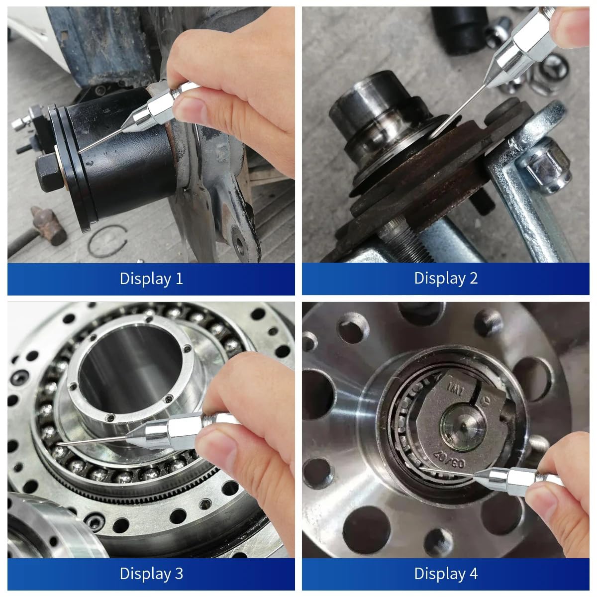 Kit Ugelli Per Grasso - 6 Pezzi Con Distributore Per Lubrificazione Precisione