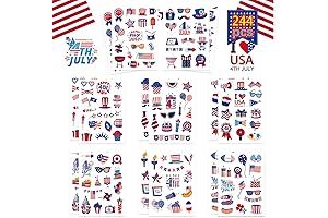 American Flag 4th of July Stickers for Kids Adults