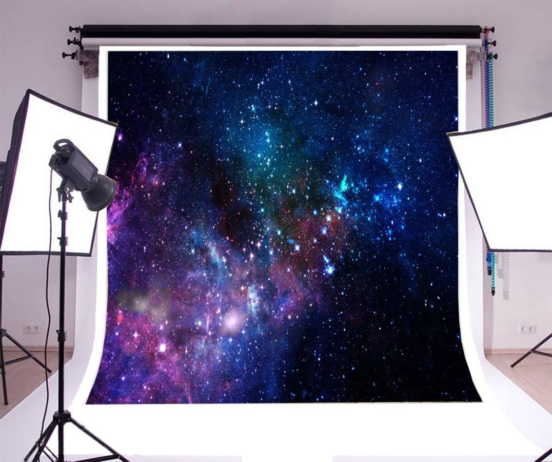 Yeele Fotohintergrund Weltraum Sternenhimmel – 3x2,4 M Vinyl, Lichtabsorbierend | Für Studio, Babyfotos, Portraits