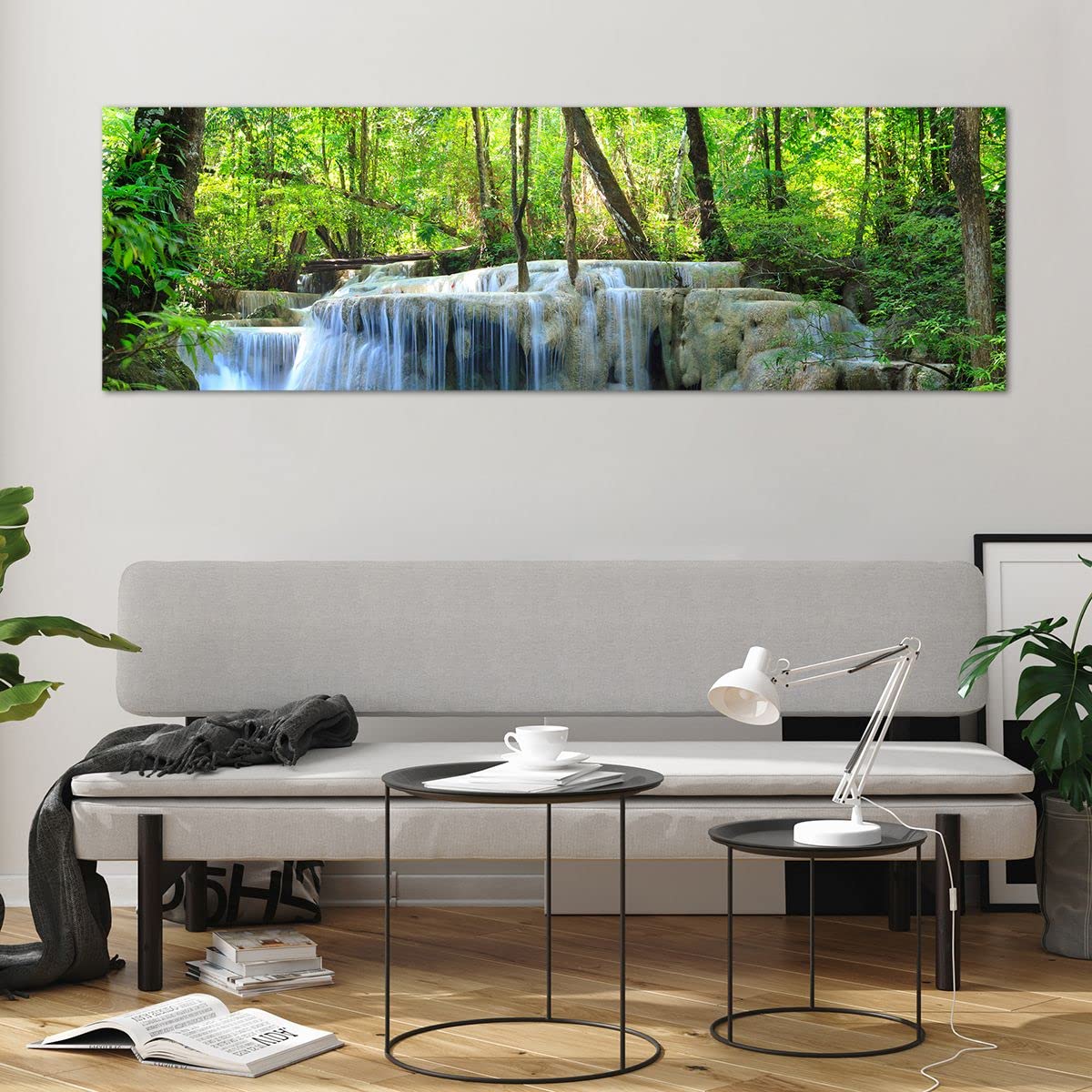 Impression Sur Toile ARTTOR 160x50cm - Île Paradisiaque, Paysage Des Maldives