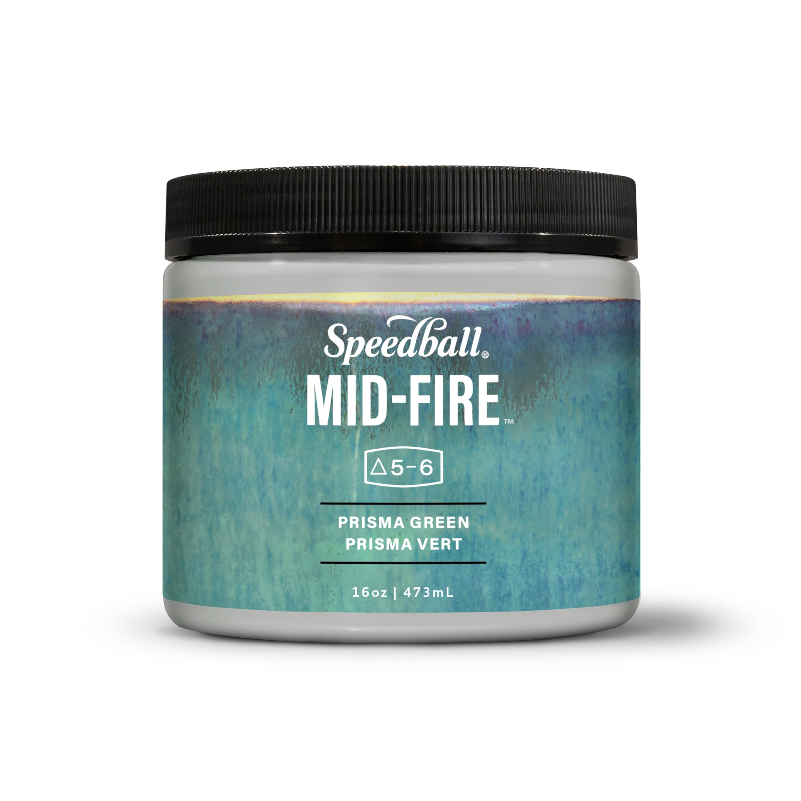 Speedball Mid-Fire Glasur, Prisma-Grün, 473 ml, Glas für Keramik und Keramik