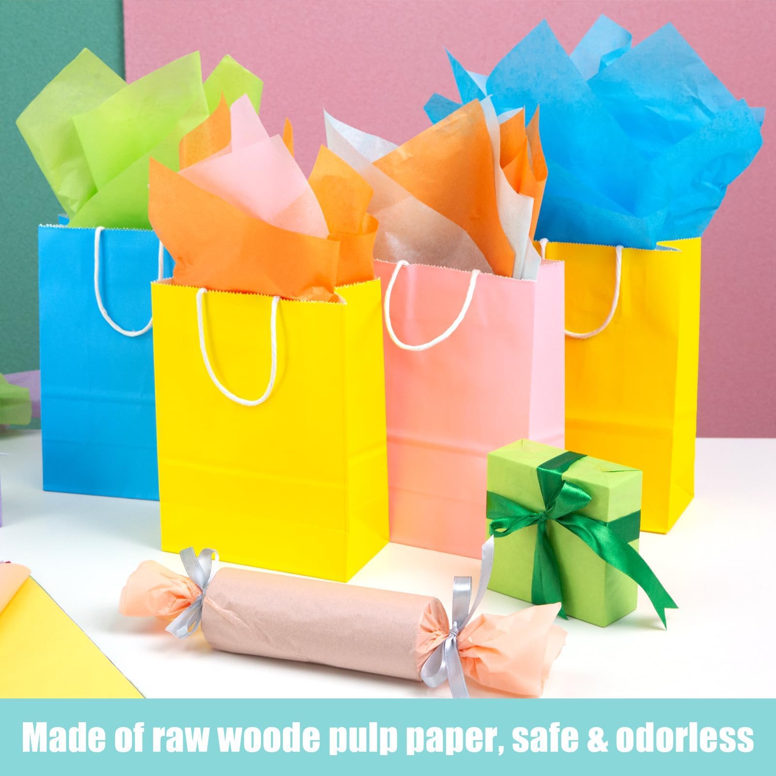 Carta Velina 60 Fogli Misti 35x50cm - Per Confezioni Regalo, Artigianato E Decorazioni | Compleanno Natale - Foto 8