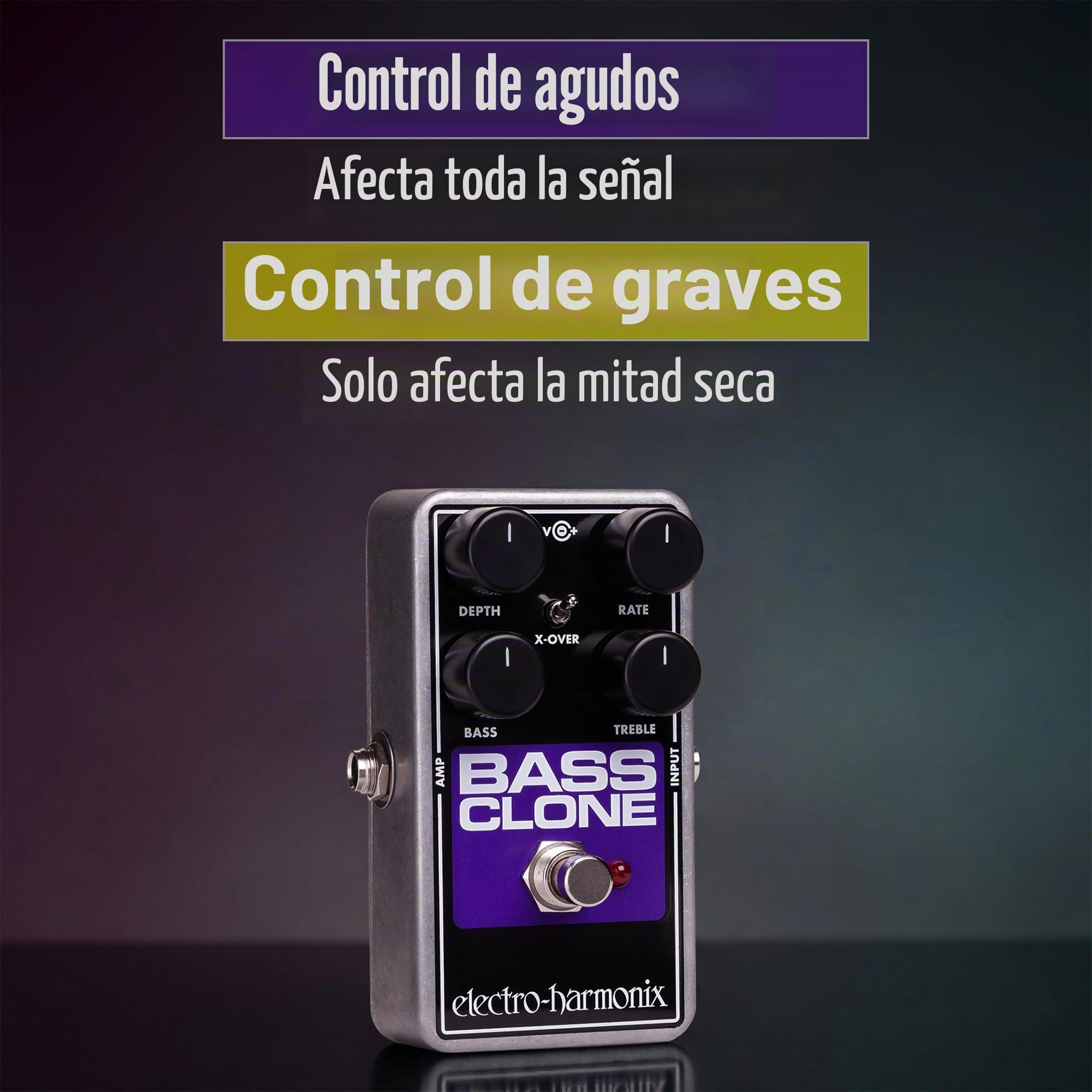Electro Harmonix 665243 efecto de bajo eléctrico con sintetizador Filtro Bass Clone Chorus
