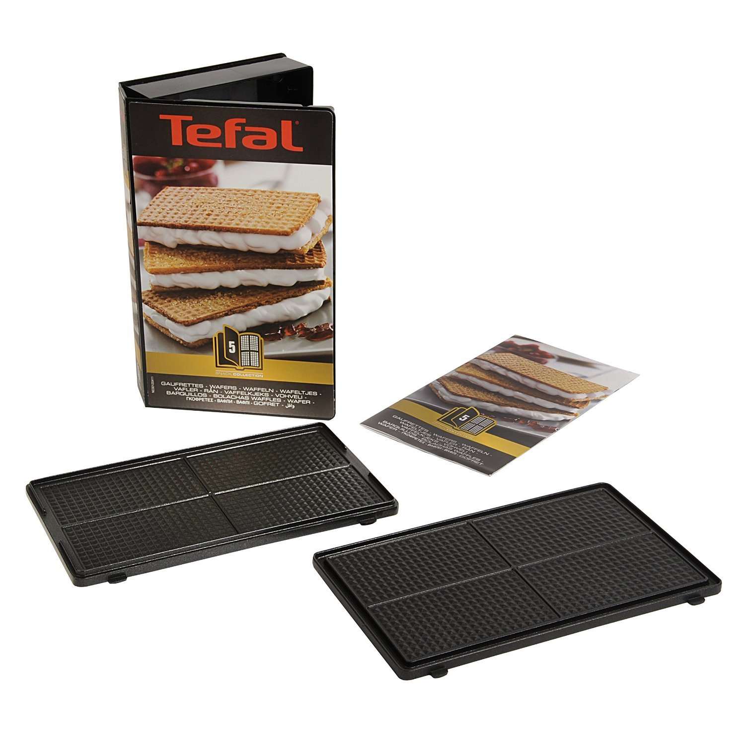 Tefal Snack Collection Wafer Maker Non Stick Plates Set