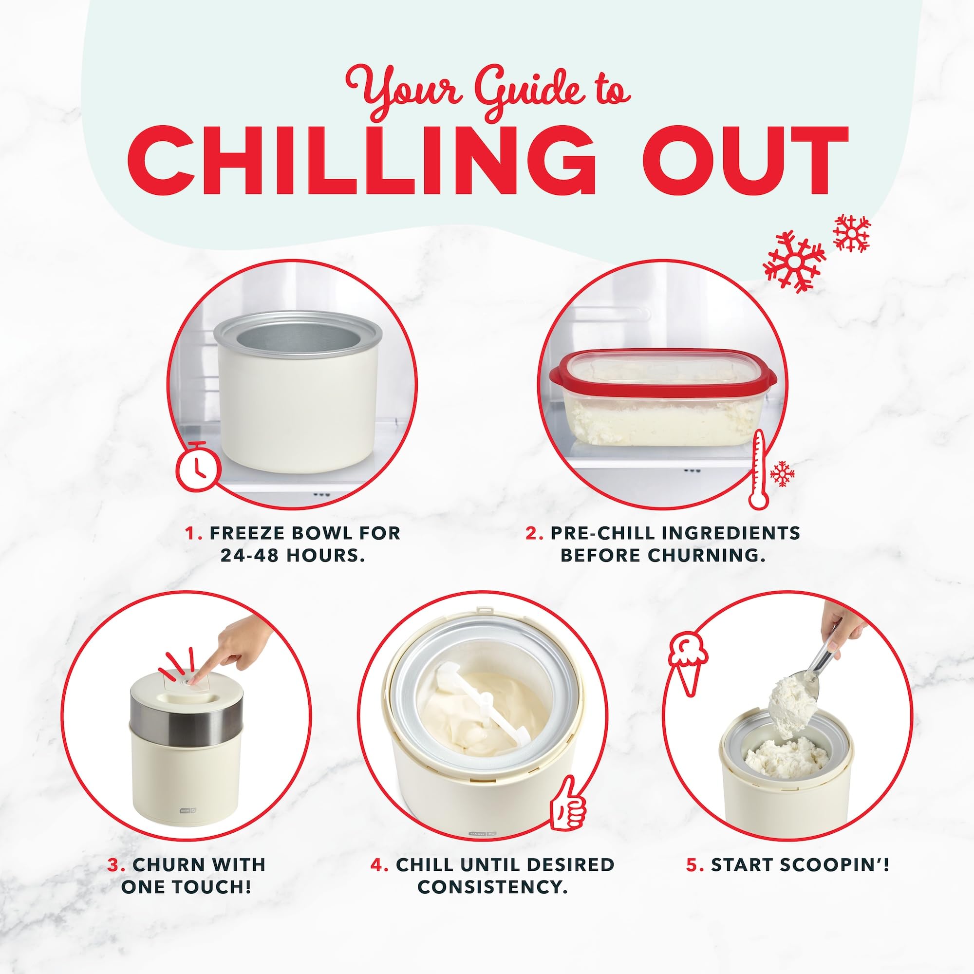 Dash Deluxe Gelato Maker - Homemade Ice Cream! -4