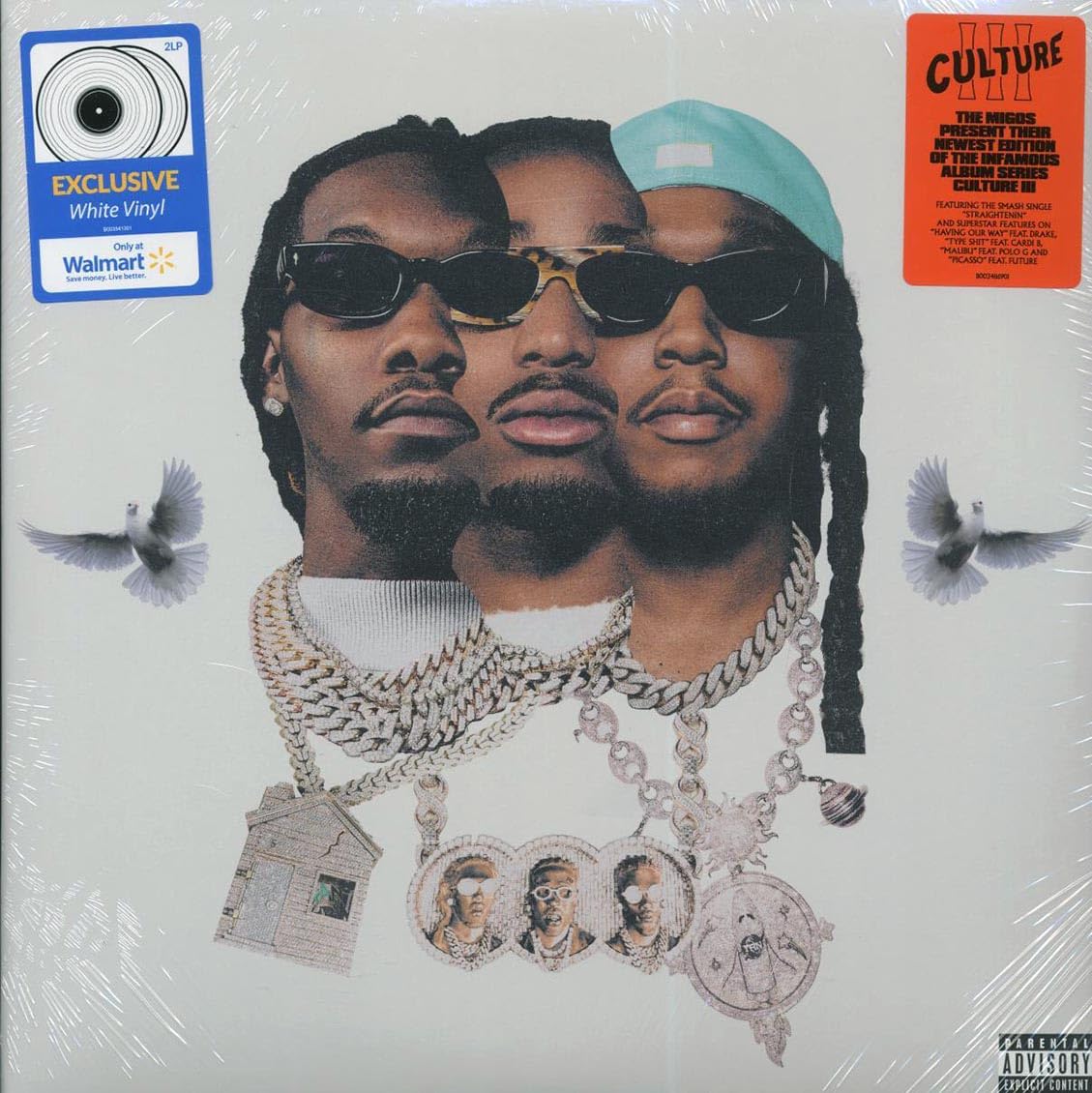 Amazon.com: Culture III The Migos Limited Edition White Vinyl: CDs 