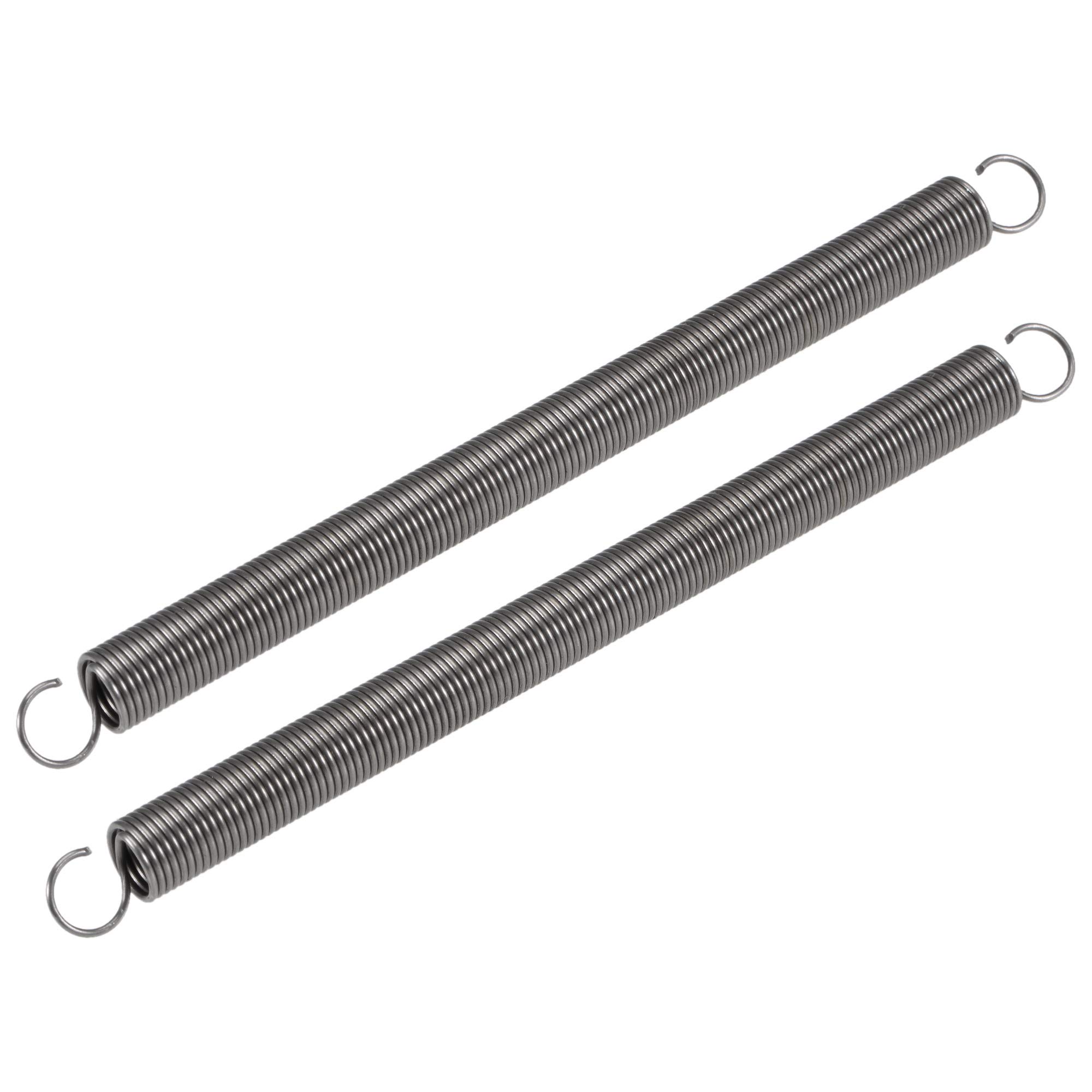 sourcing map 10st. drukveer veer staal drukveren spiraalveer stalen veer 1,2 mm kabeldmr. 10 mm buitenste mr. 10 mm vrije lengte zwart