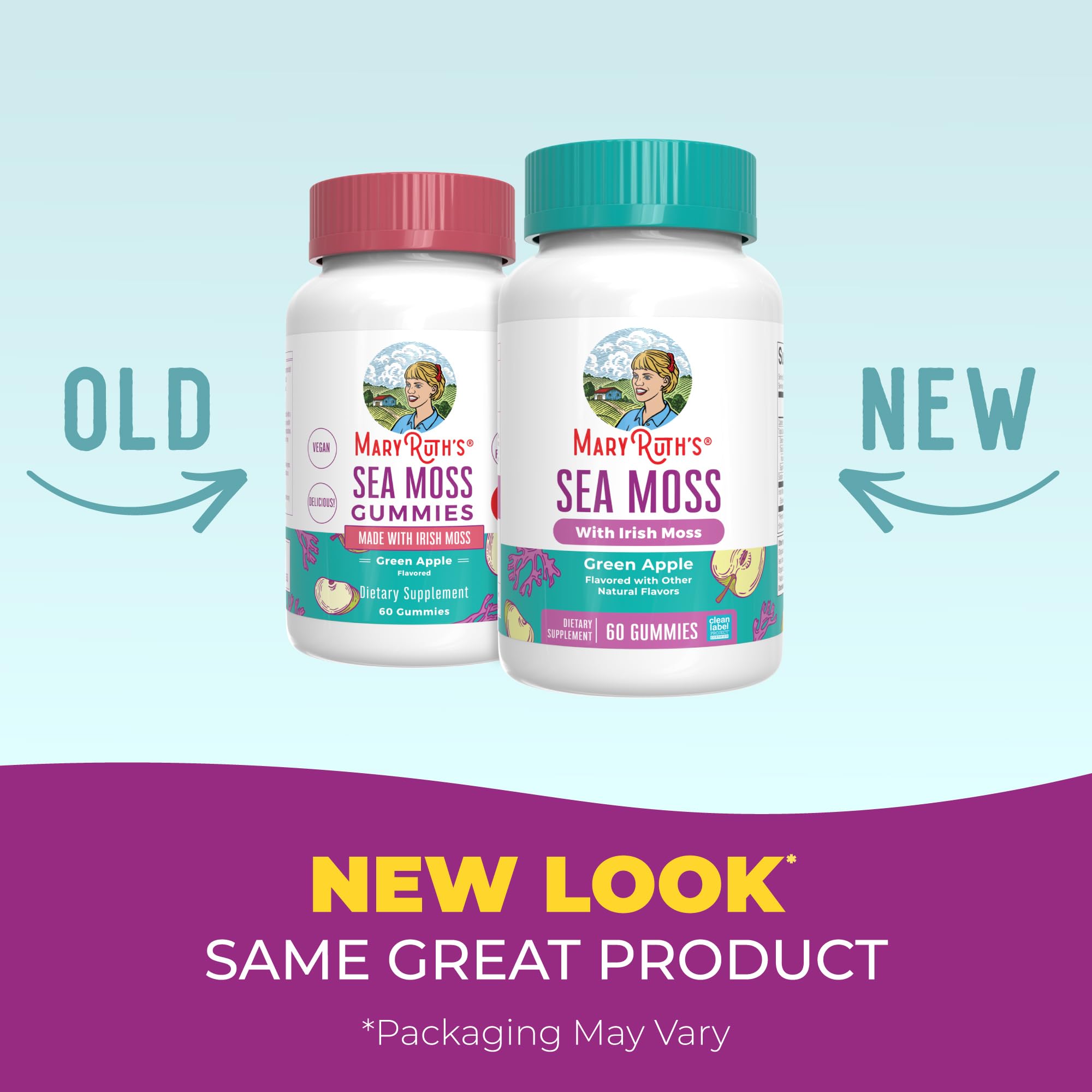 MARYRUTH'S Sea Moss Gummies, Sugar Free Made with Irish Sea Moss, 60 Count — Amazon image 3