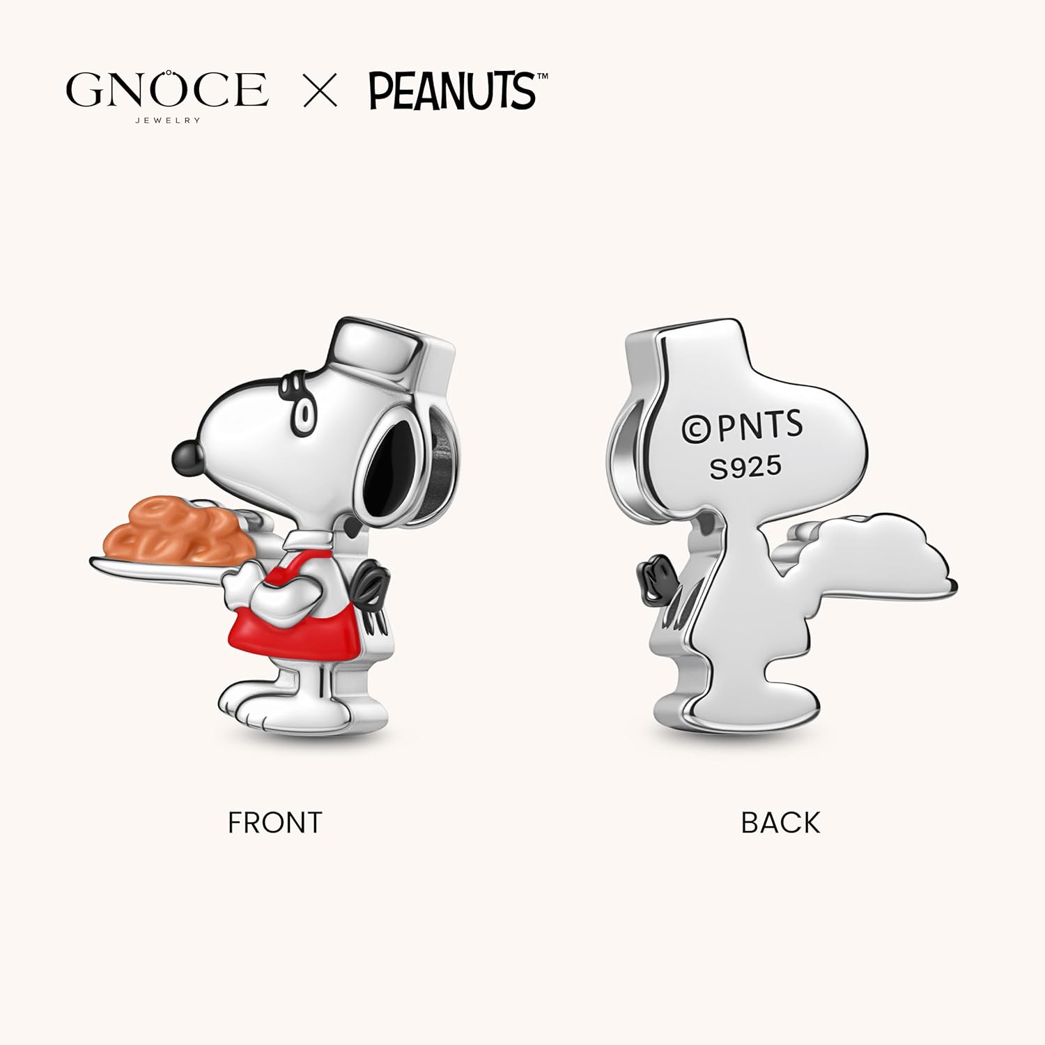 GNOCE Peanuts Belle Pendant Dangle Charm for Women, S925 Sterling Silver Dangle Charms for Women Wife, Valentine‘s Day, Mother’s Day Jewelry - Image 4