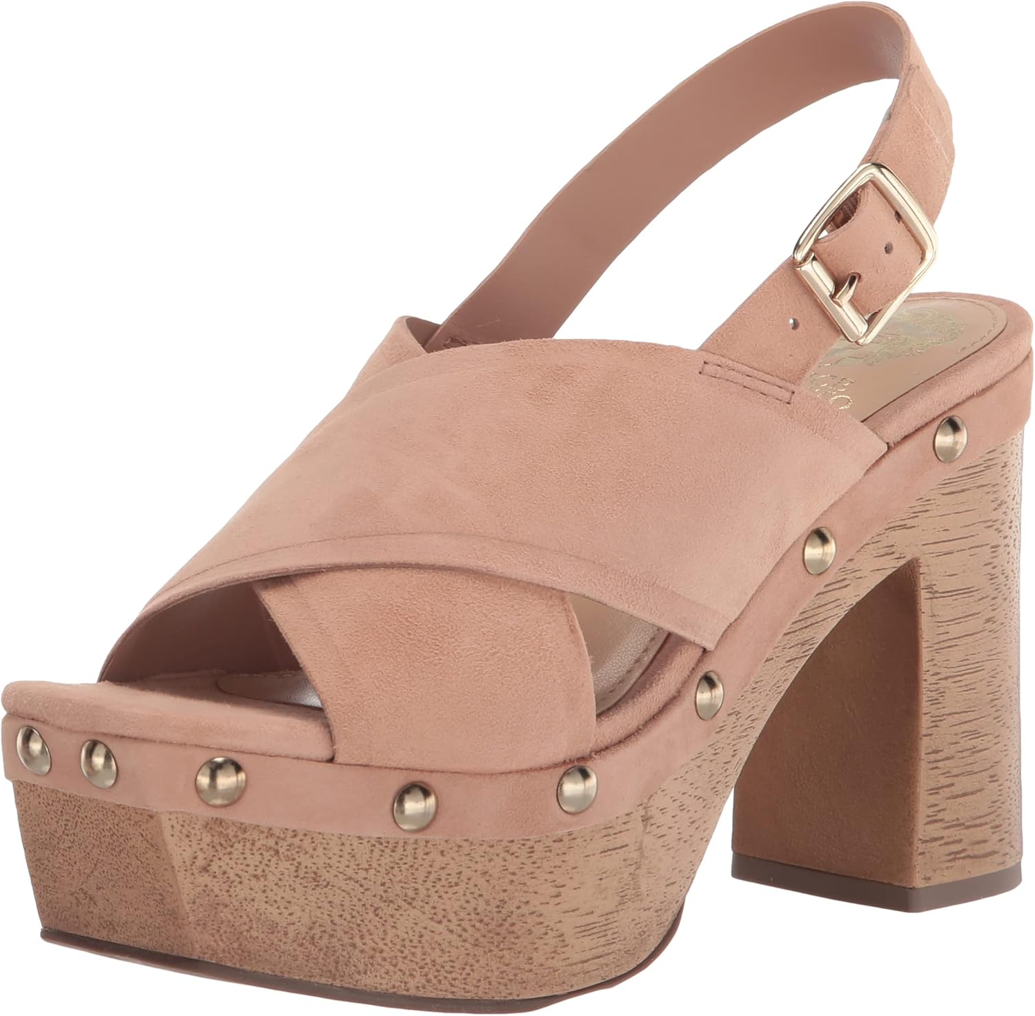 Vince Camuto Women's Footwear Women's Jenevya Platform Sandal Heeled, Strong Rose, 6.5