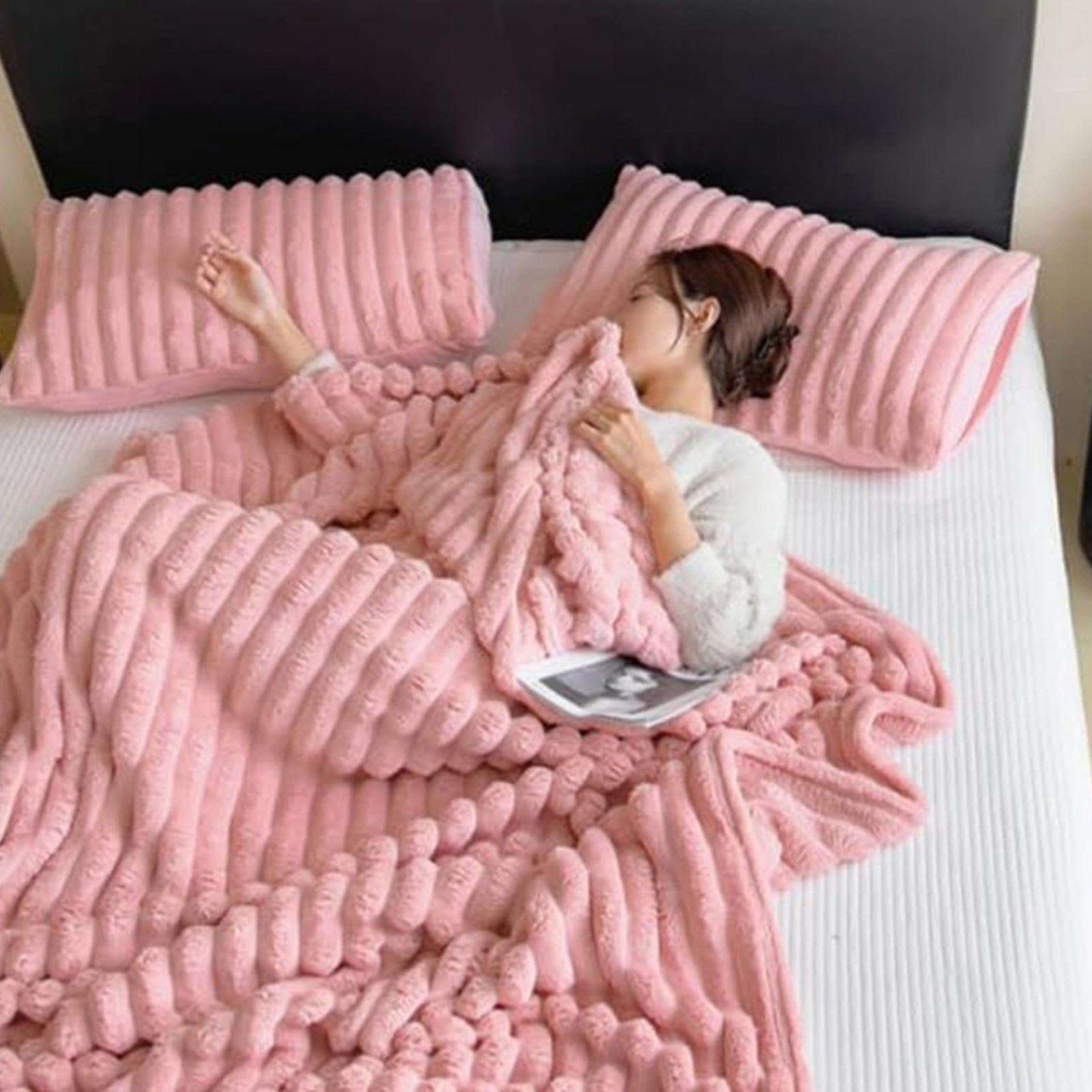 Couverture de fausse fourrure haut de gamme pour une décoration de chambre élégante