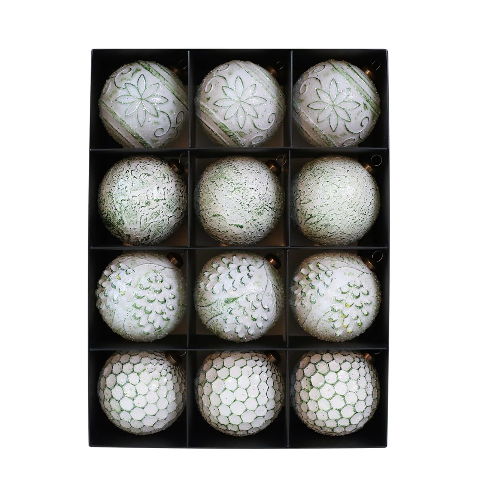 12Pcs Shatterproof Christmas Baubles Ball Hanging Ornament Christmas Tree Decoration for Wreath Mantels Winter Holiday Holiday Decoration Ornament