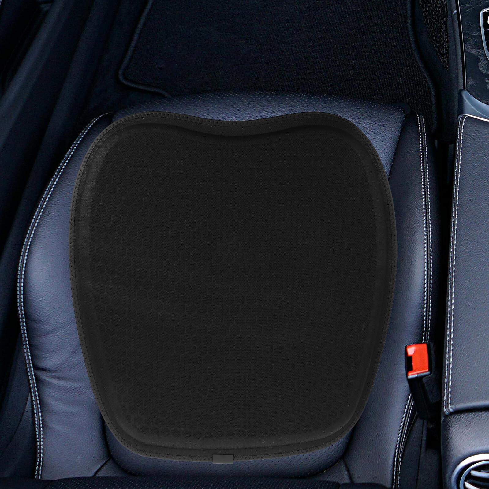 Sommerstimmung Atmungsaktive Autositzauflage mit Gel Leichtes und Elegantes Pu Leder Sitzkissen gegen Feuchtigkeit für Bequemen Autositz im Sommer