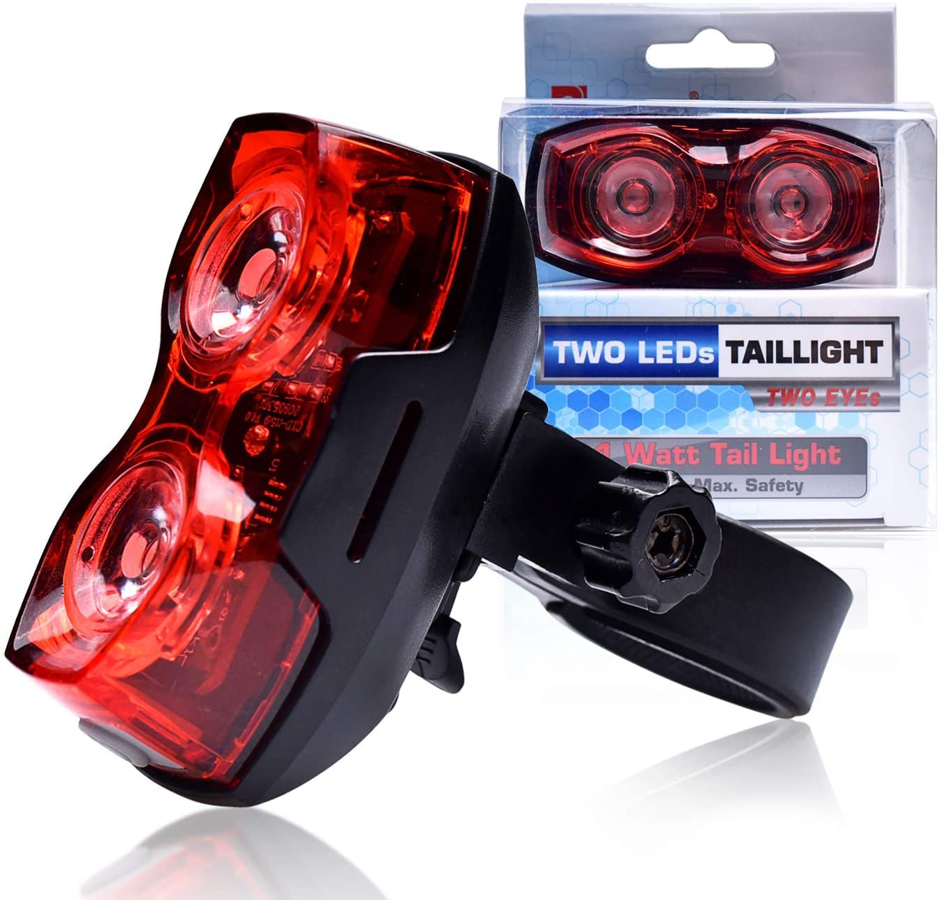 Linist Bicycle Taillights Bicycle LED Tail Lights Super Bright 100 Lumens Cycle Rear Light IP67 Waterproof,Red (B09TBN2ZNS) Amazon Price History, Amazon Price Tracker