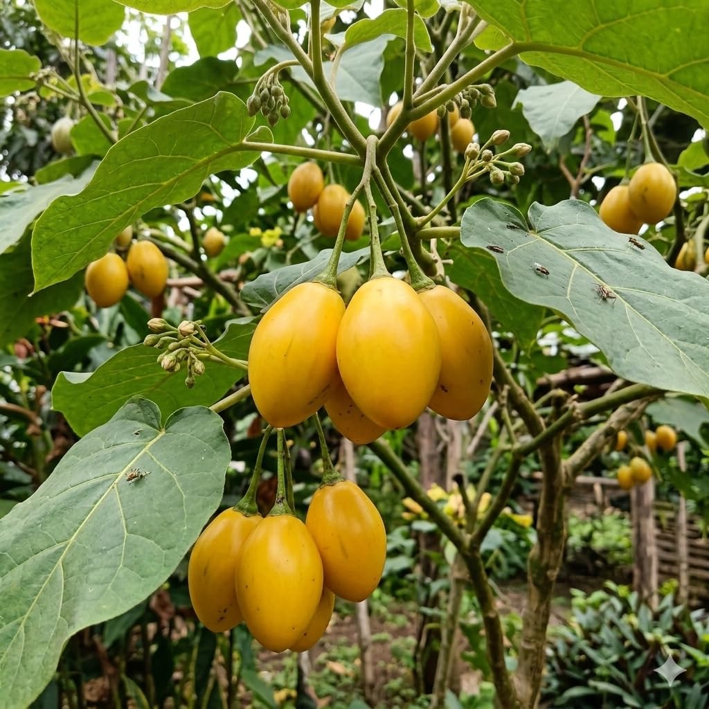 Semences de tamarillo, 3 couleurs : rouge, jaune, violet ✩ Tomate exotique en arbre ✩ Qualité supérieure - 5