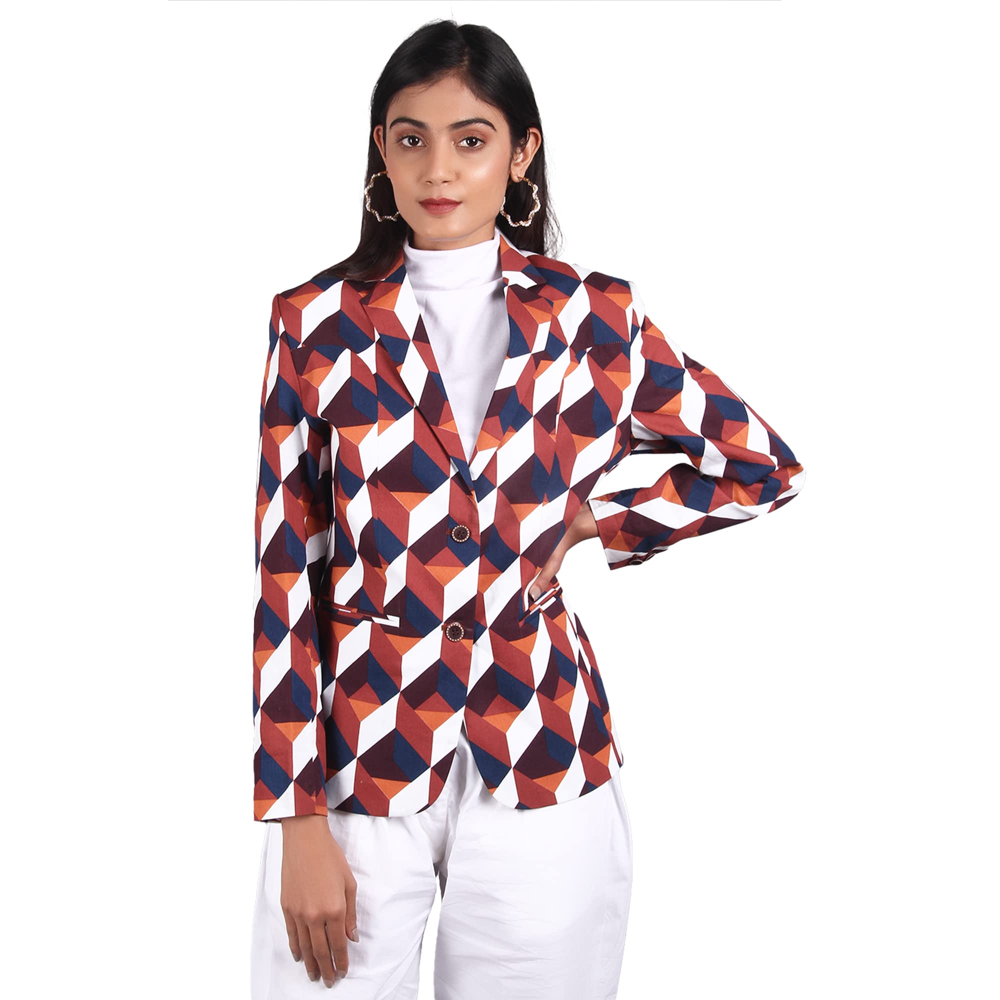 indophilia Women's Cotton Blazer-picture-16