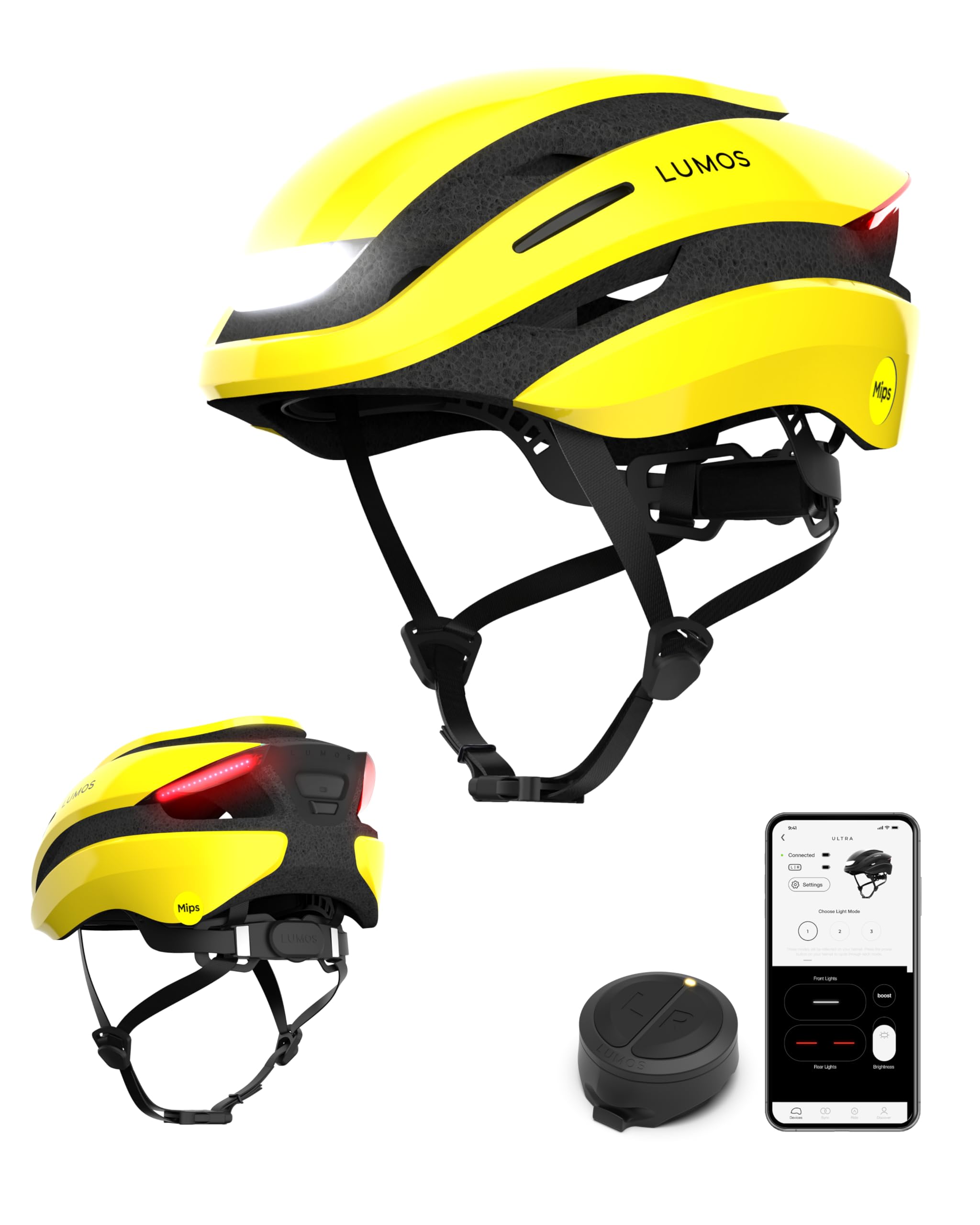 Lumos Ultra Smart Bike Helmet | Customizable Front and Back LED Lights with Turn Signals | Road Bicycle Helmets for Adults: Men, Women — image 1
