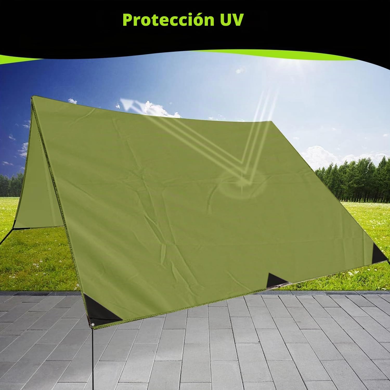 Carpa de Maletero para Coche, Toldo de Coche para Furgoneta, SUV, Autocaravana, Coche, Camión, Tienda de Campamento, Toldo Lateral Lmpermeable