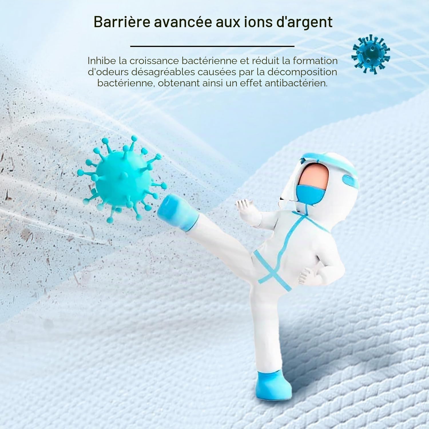 Filtre de remplacement HEPA Convient au purificateur d'air AP2301, Charbon actif à haute efficacité, Élimine le pollen, la poussière, les poils d'animaux et autres allergènes