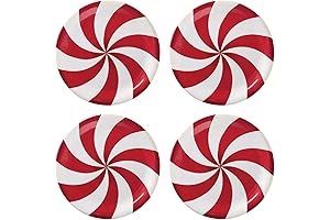 UPware 4-Piece Melamine Holiday Dessert Plates