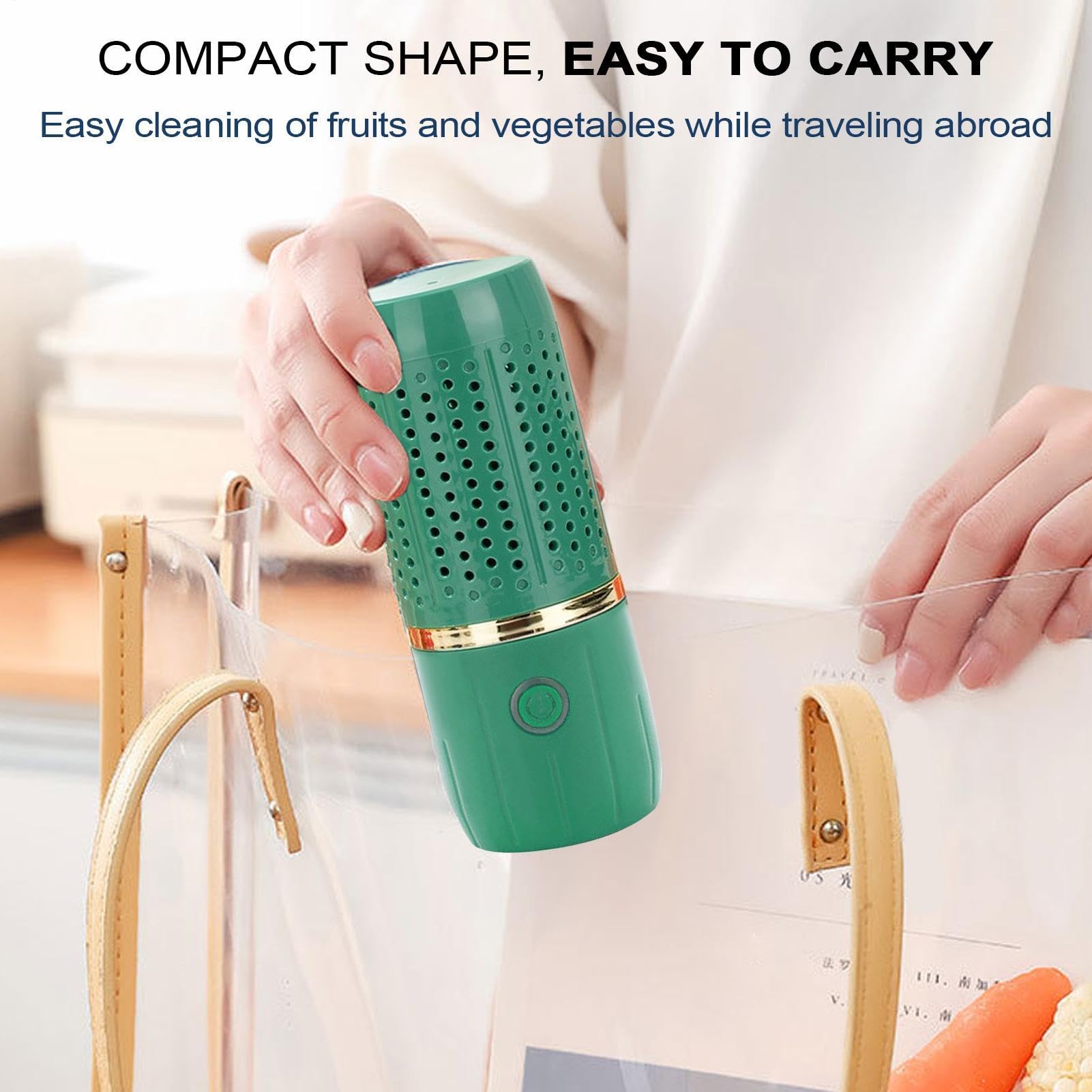 Fruit and Vegetable Washing Machine | Multifunctional USB Rechargeable Food Purifier | Kitchen Cleaning Machines | for Seafood, Rice Meat Food Cleaning Machine — view 3