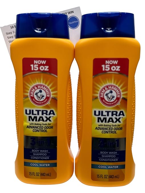 Arm & Hammer Ultra Max 3in1 Body Wash, Shampoo