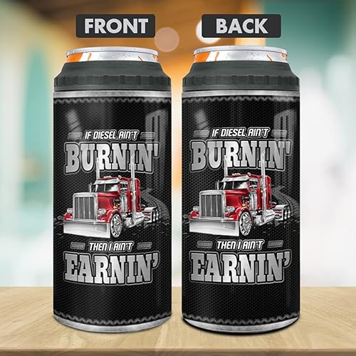 Miniatura 7 de wowcugi Truck Driver Gifts - Vaso de camionero 4 en 1, diseño de acero inoxidable de 16 onzas, taza de viaje para café con tapa, regalos para