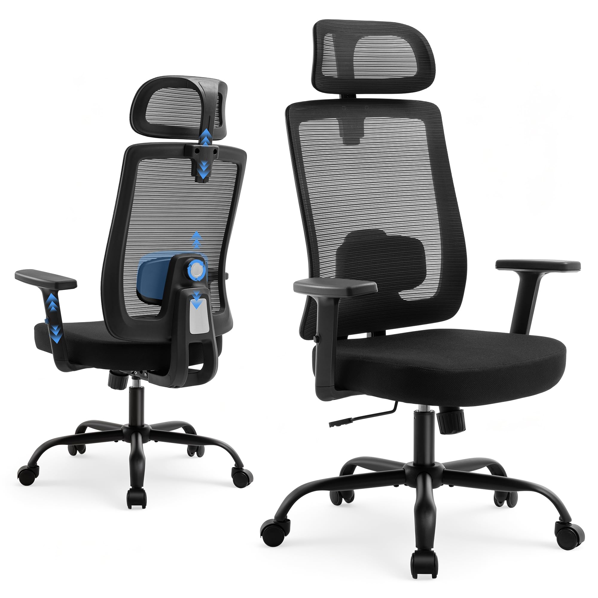 Shintenchi Mesh Office Chair in a home office setting