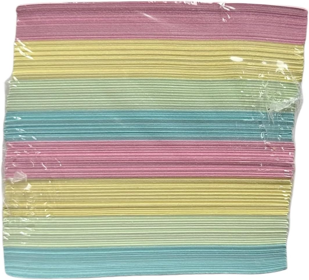 D.RECT Note Block 85x85x80mm Notepad Replacement Paper for Note Box, 750 Sheets Pastel Colours - Cube Note Box, Non Sticky Notes, Small Writing Paper - Memo Block for School Office Home 4