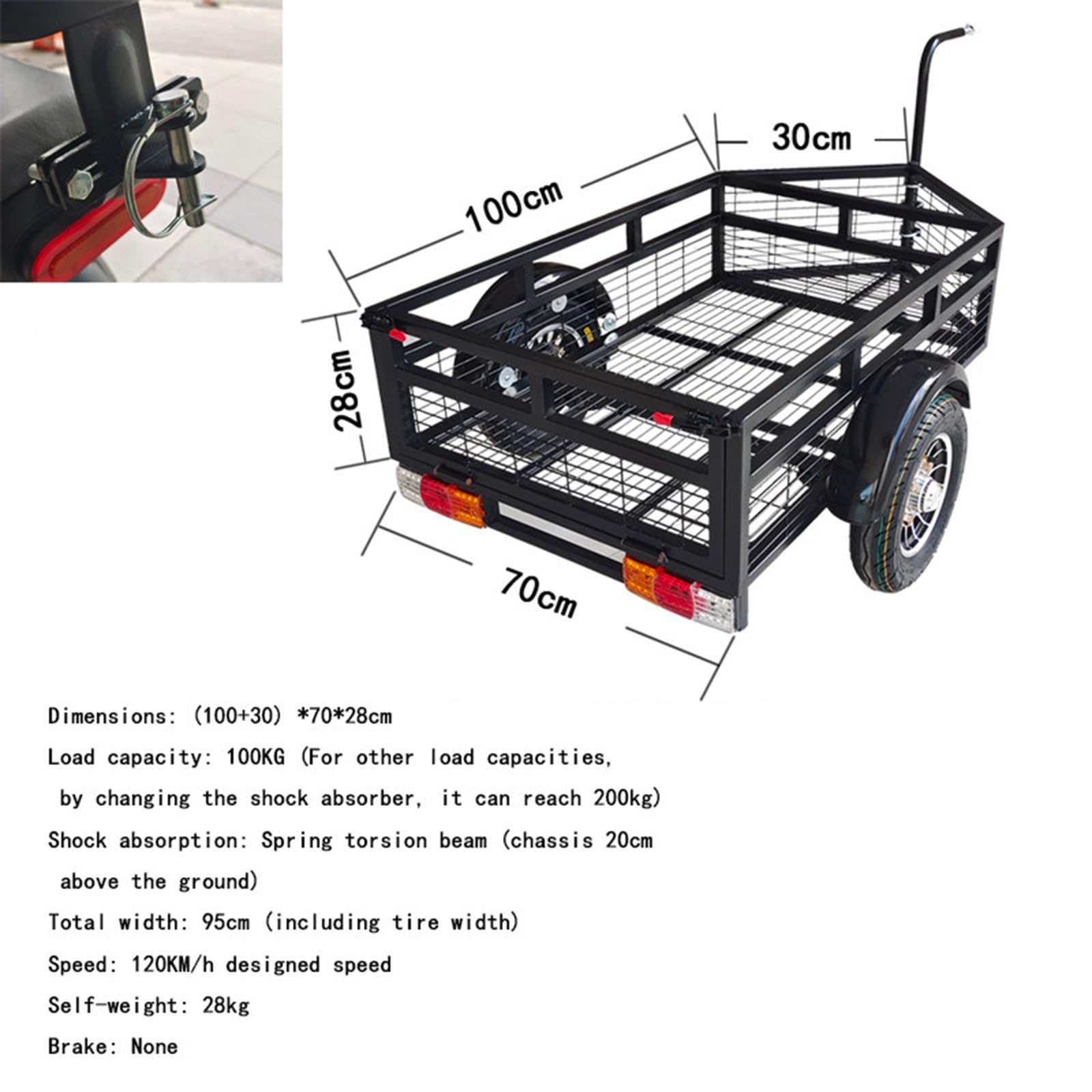 Einrad‑Fahrrad‑Cargo‑Anhänger mit Federung – Robuster Transporter für E‑Bikes