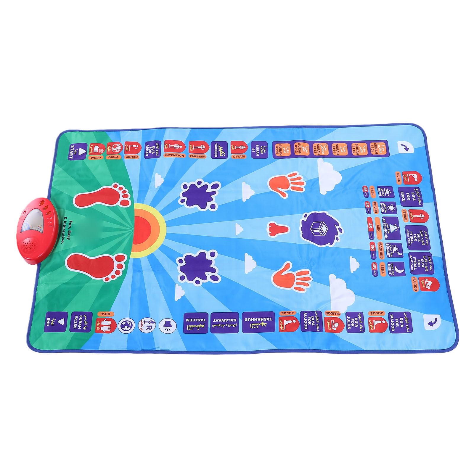 Matybobe Alfombra Educativa Interactiva de Aprendizaje de Idiomas, Tapete