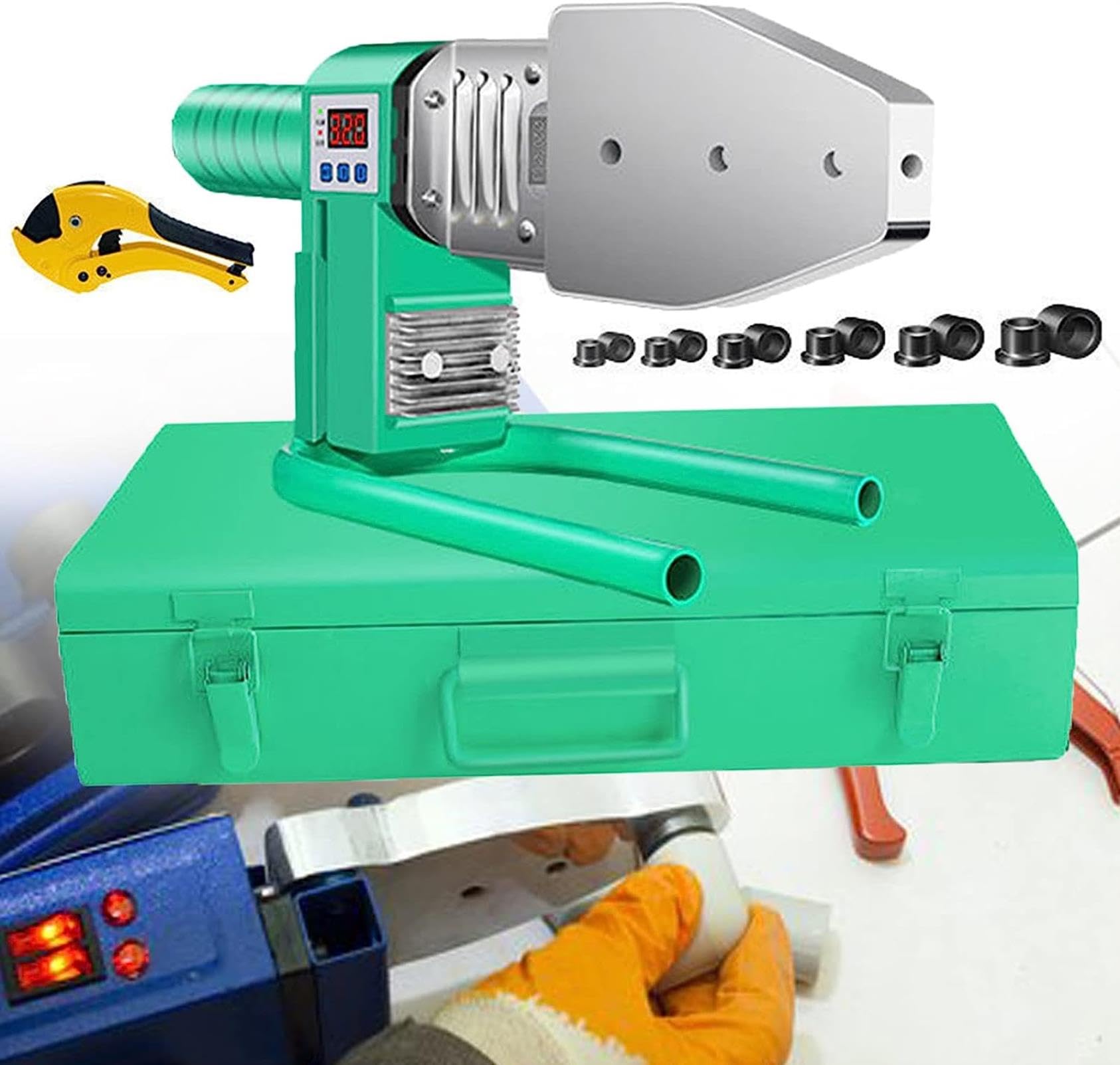 YXYLJOZ Hot Melt Welding Machine for PPR PB PE Pipe - Pipeline Heating Tool for Water and Electricity Engineering (63)