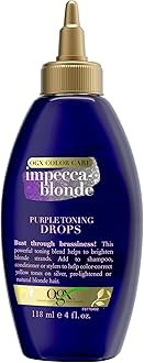 OGX Impecca-Blonde Purple Toning Drops for Blonde Enhance, 4 fl oz