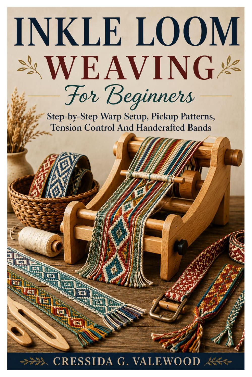 Inkle Loom Weaving For Beginners: Step-by-Step Warp Setup, Pickup Patterns, Tension Control And Handcrafted Bands