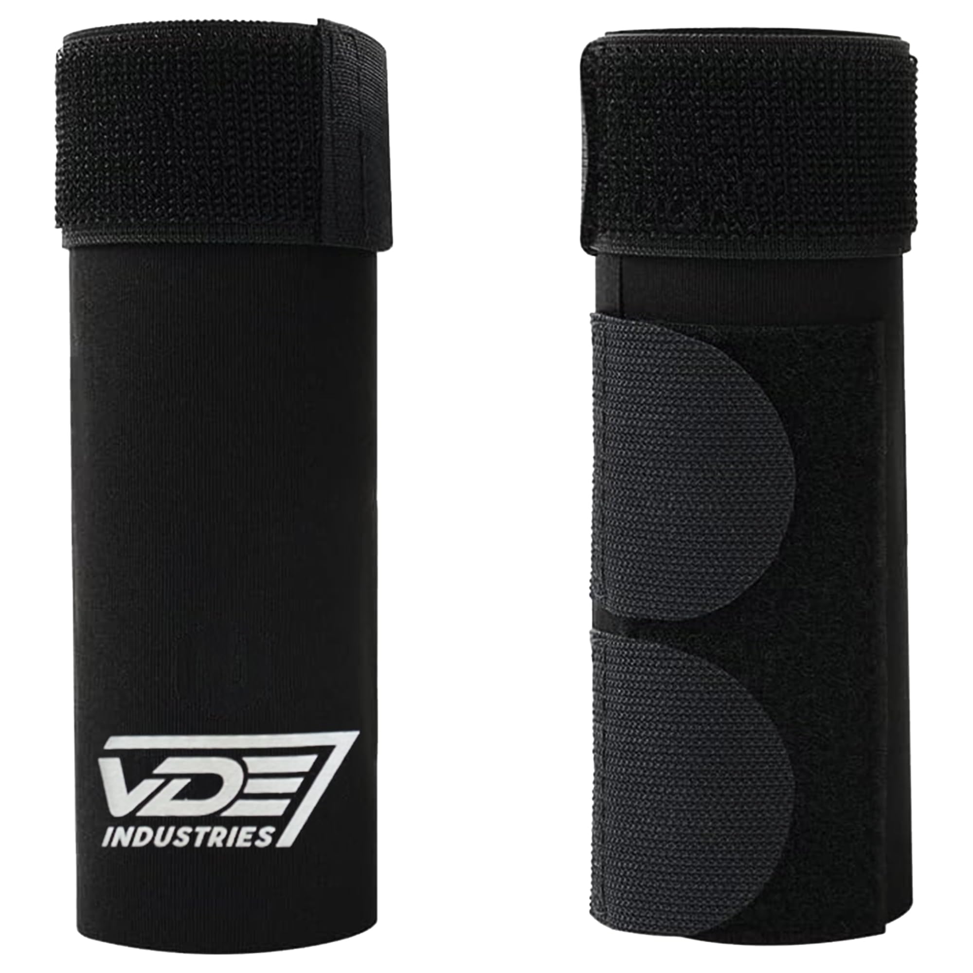 Protectores universales para horquilla de motocicleta, funda de neopreno negro de 6 pulgadas con ajuste de velcro, compatible con horquillas de 37 a 50 mm