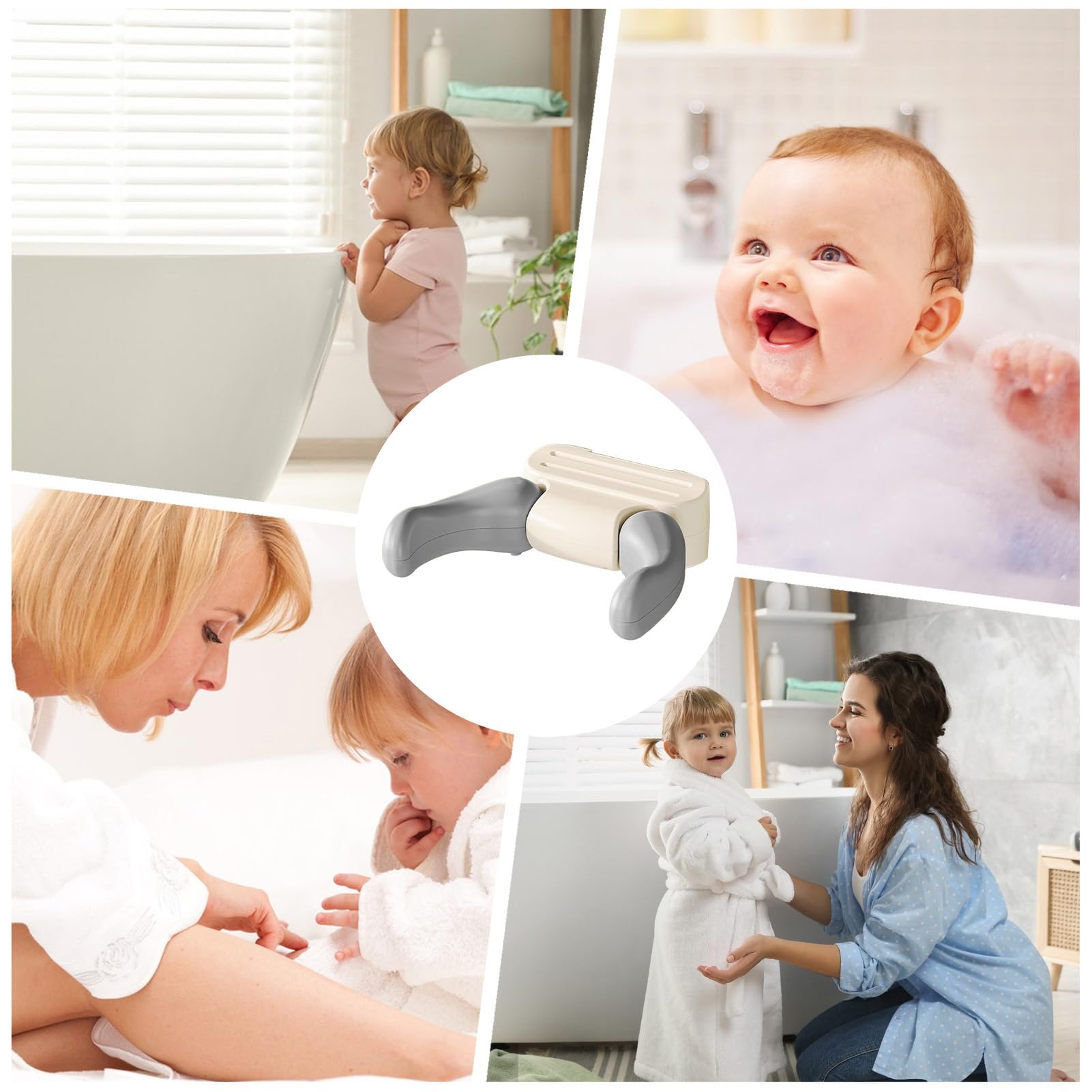 Supporto Per Bagnetto Per Stare In Piedi,Supporto Assistenza Bagno A Parete - Supporto Antiscivolo Senza Fori Salva-Spazio Per Casa Bagno Viaggio