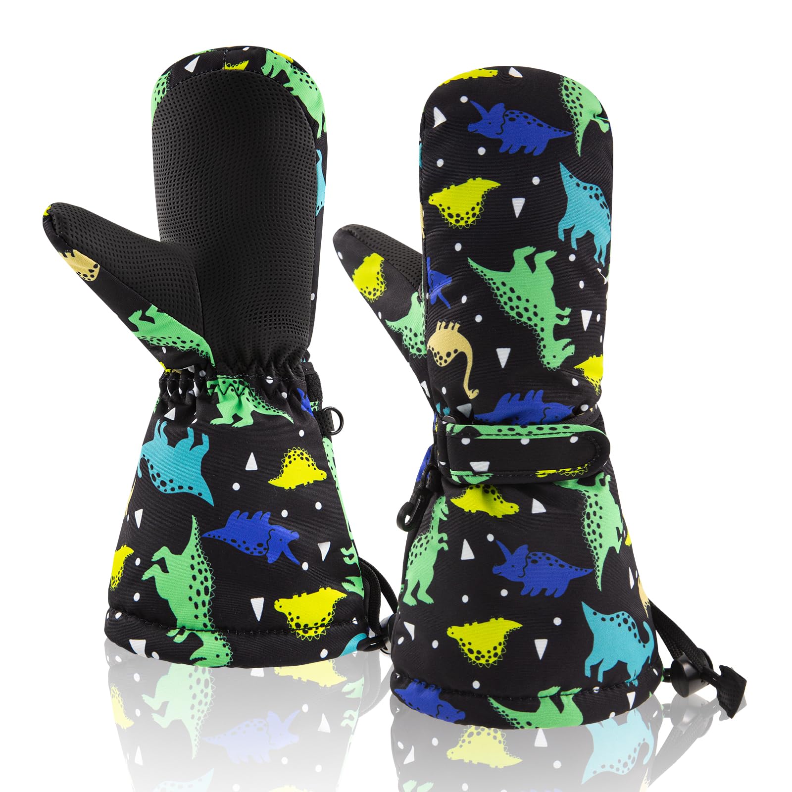 BAVST Winter Kids Waterproof Gloves for Boys Girls Snow Ski Toddler Baby Mittens Outdoor for Infant Teens 1-5T