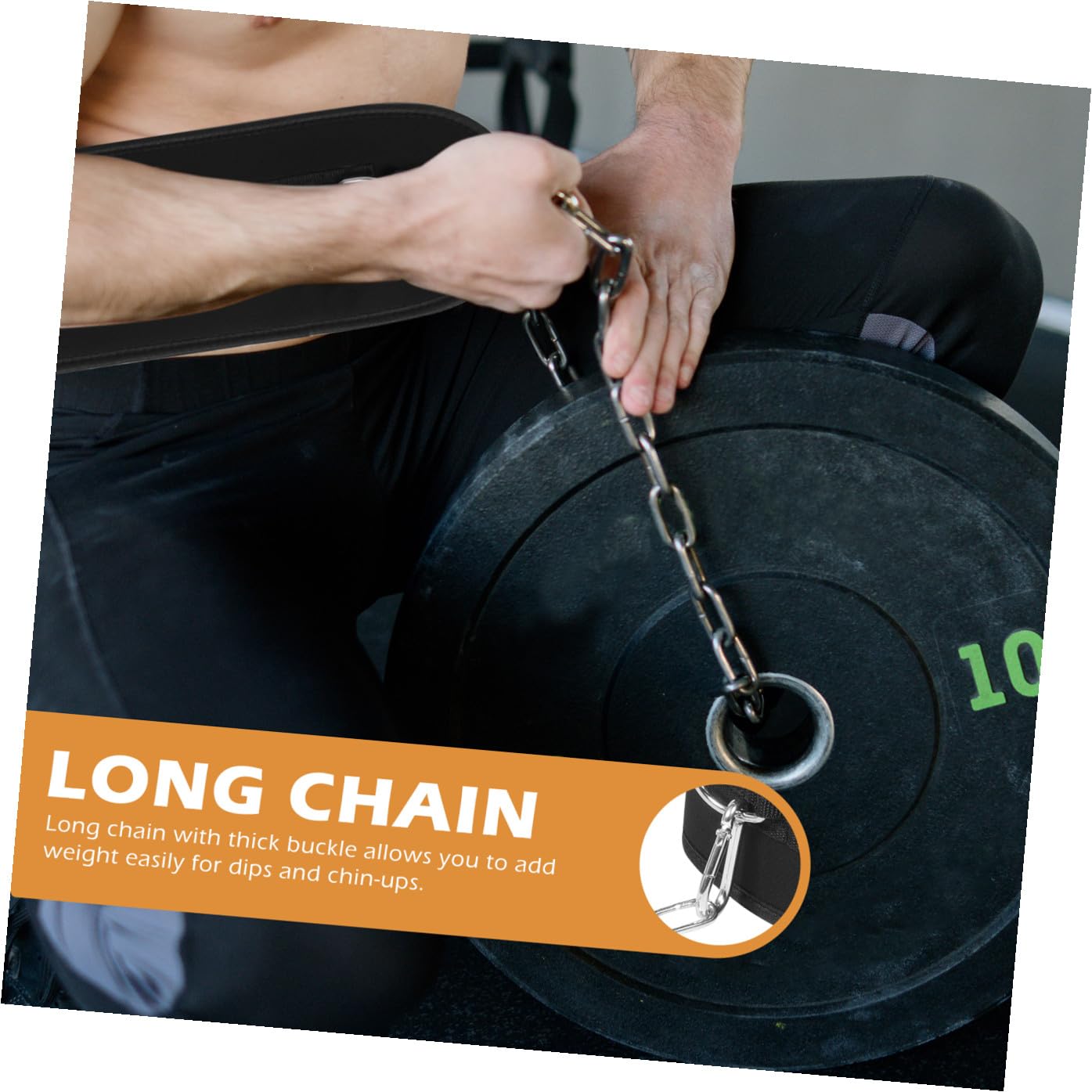 Cintura per Allenamento con Catena Regolabile in Ferro e Nailon, Design Avvolgente per Sollevamento Pesi, Migliora Forza di Spalle, Petto e Schiena, per Weight Training