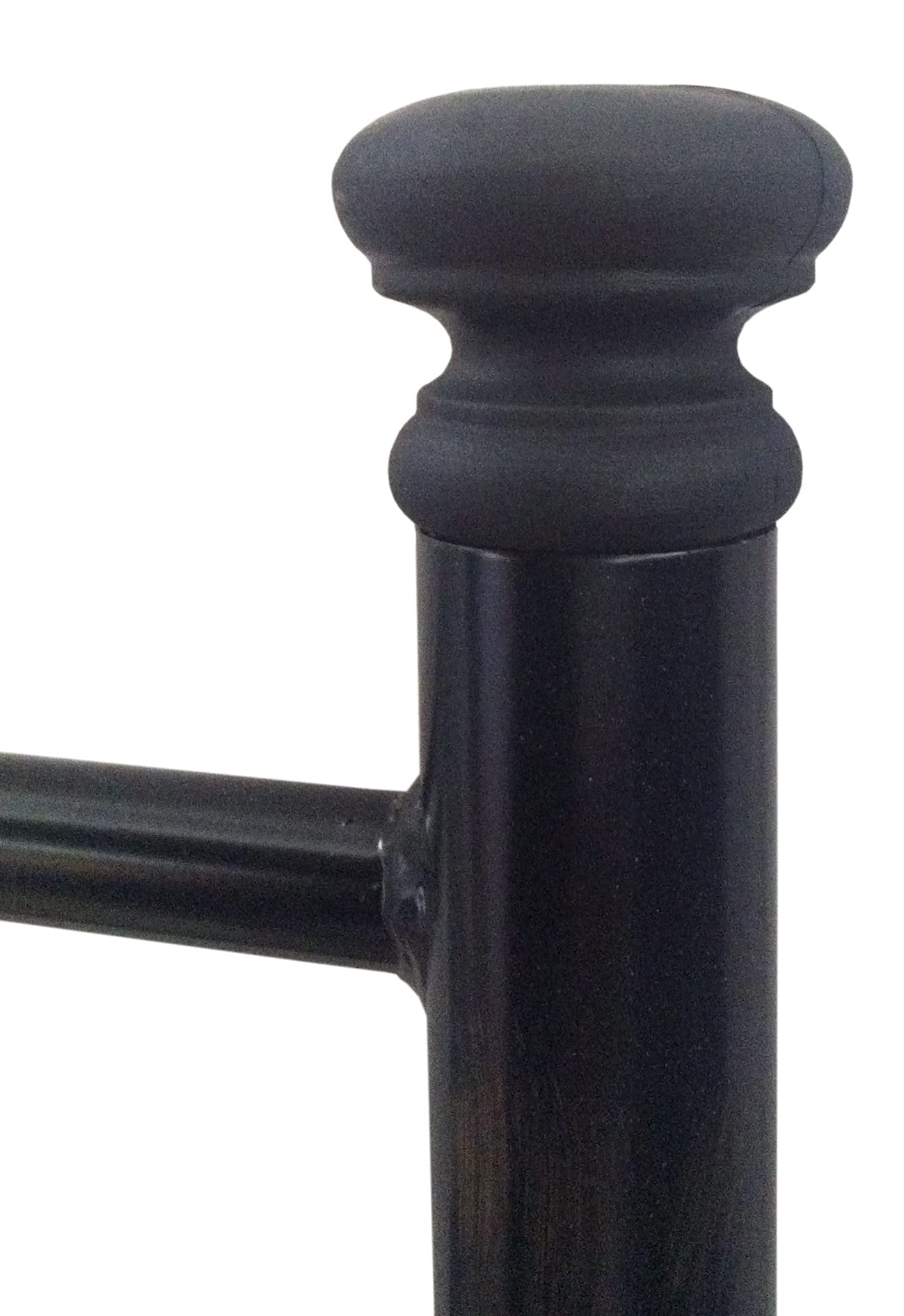 SISA srl, Struttura Letto Matrimoniale Ferro Battuto, Modello Gardenia, Colore Nero Anticato (Con Sfumature Oro), 170x120x195 cm, 100% Made in Italy